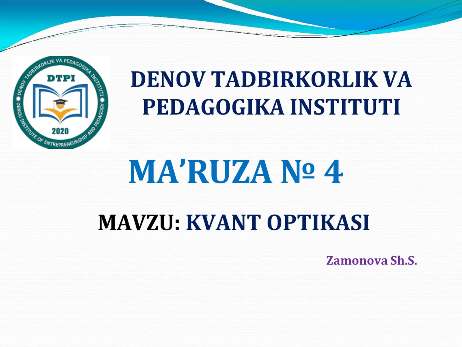 KVANT OPTIKASI 1