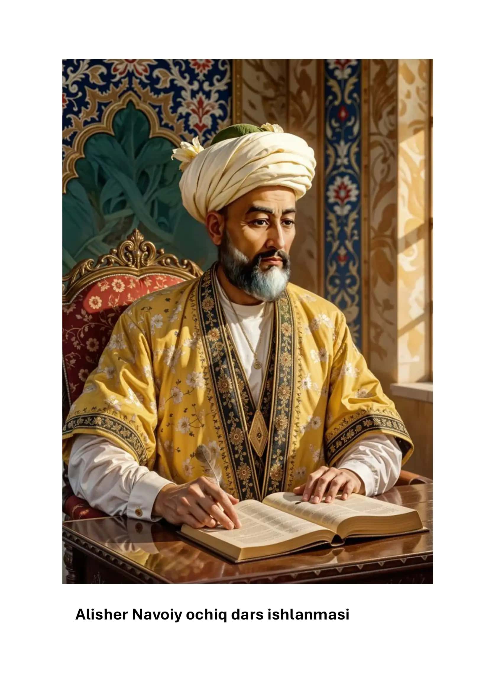 Alisher Navoiy ochiq dars ishlanmasi 1