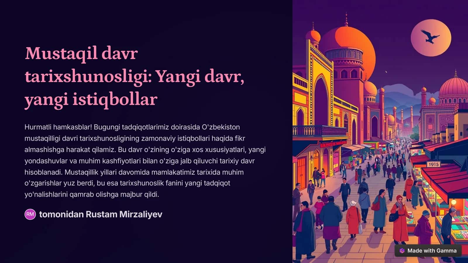 Mustaqil davr tarixshunosligi: Yangi davr, yangi istiqbollar 1