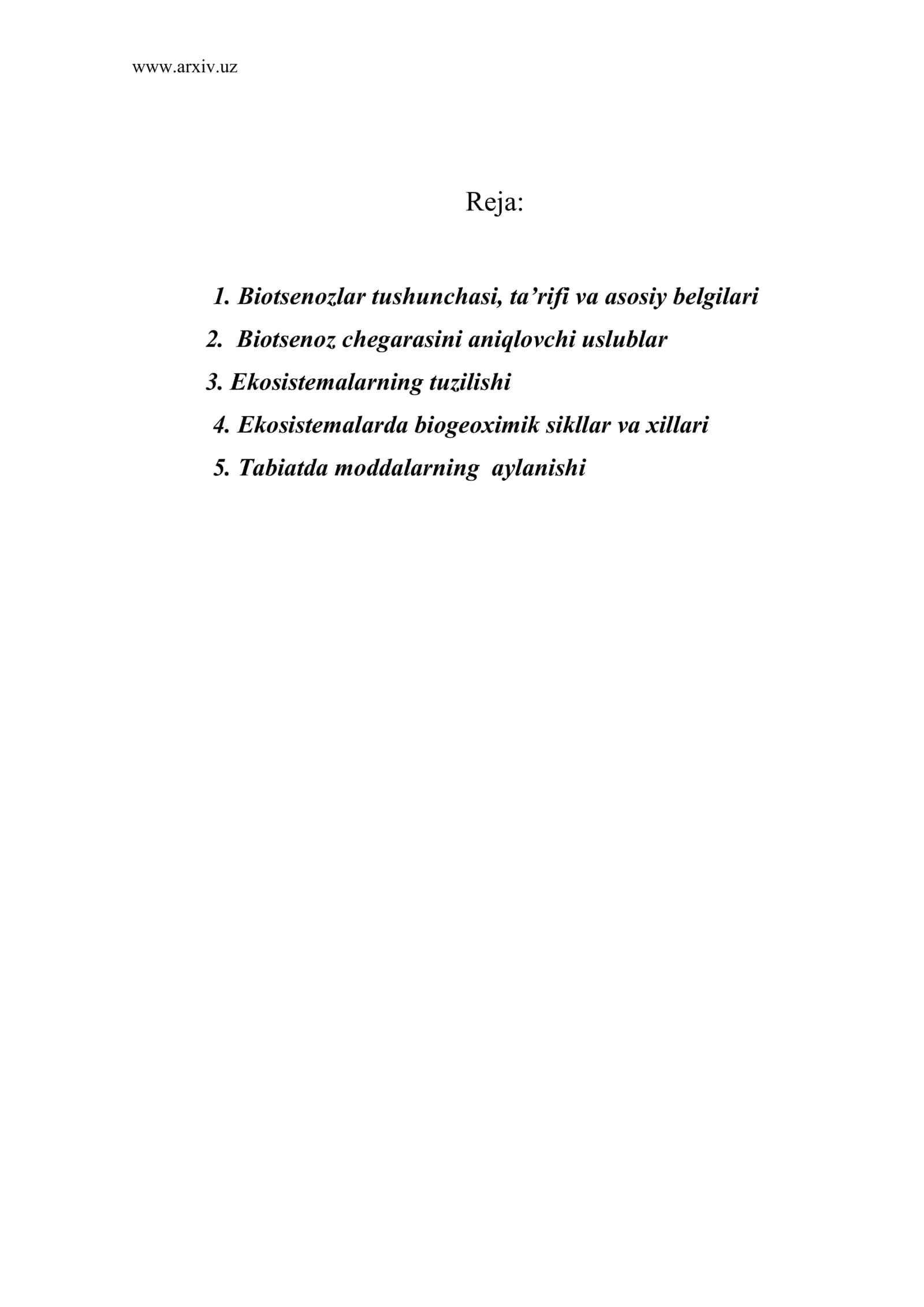 Biotsenozlar 1