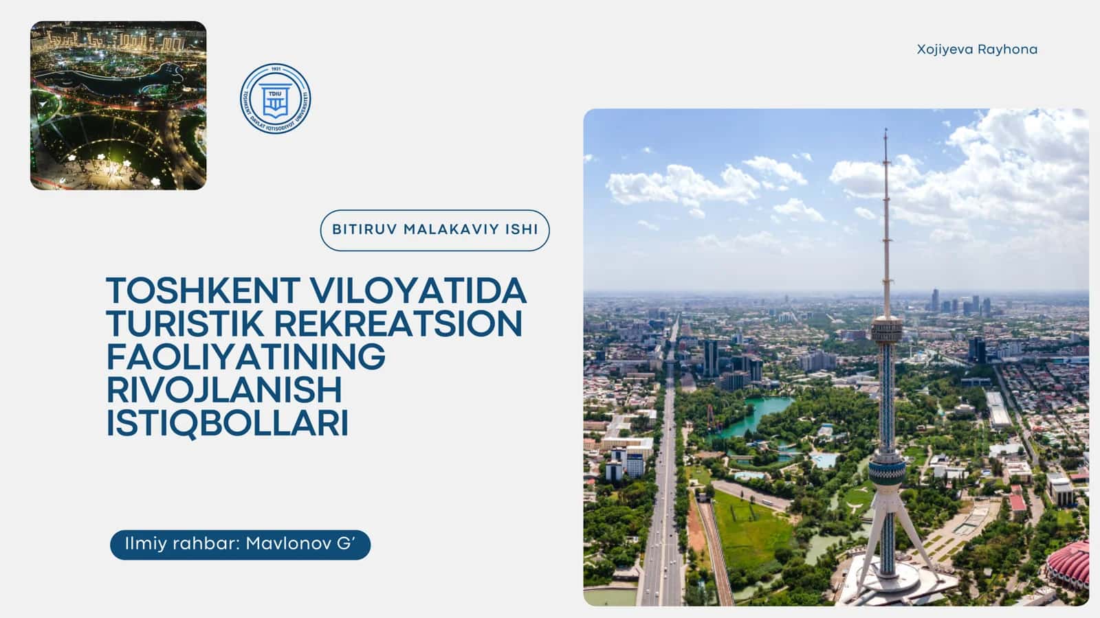TURISTIK REKREATSION FAOLIYATINING RIVOJLANISH ISTIQBOLLARI 1