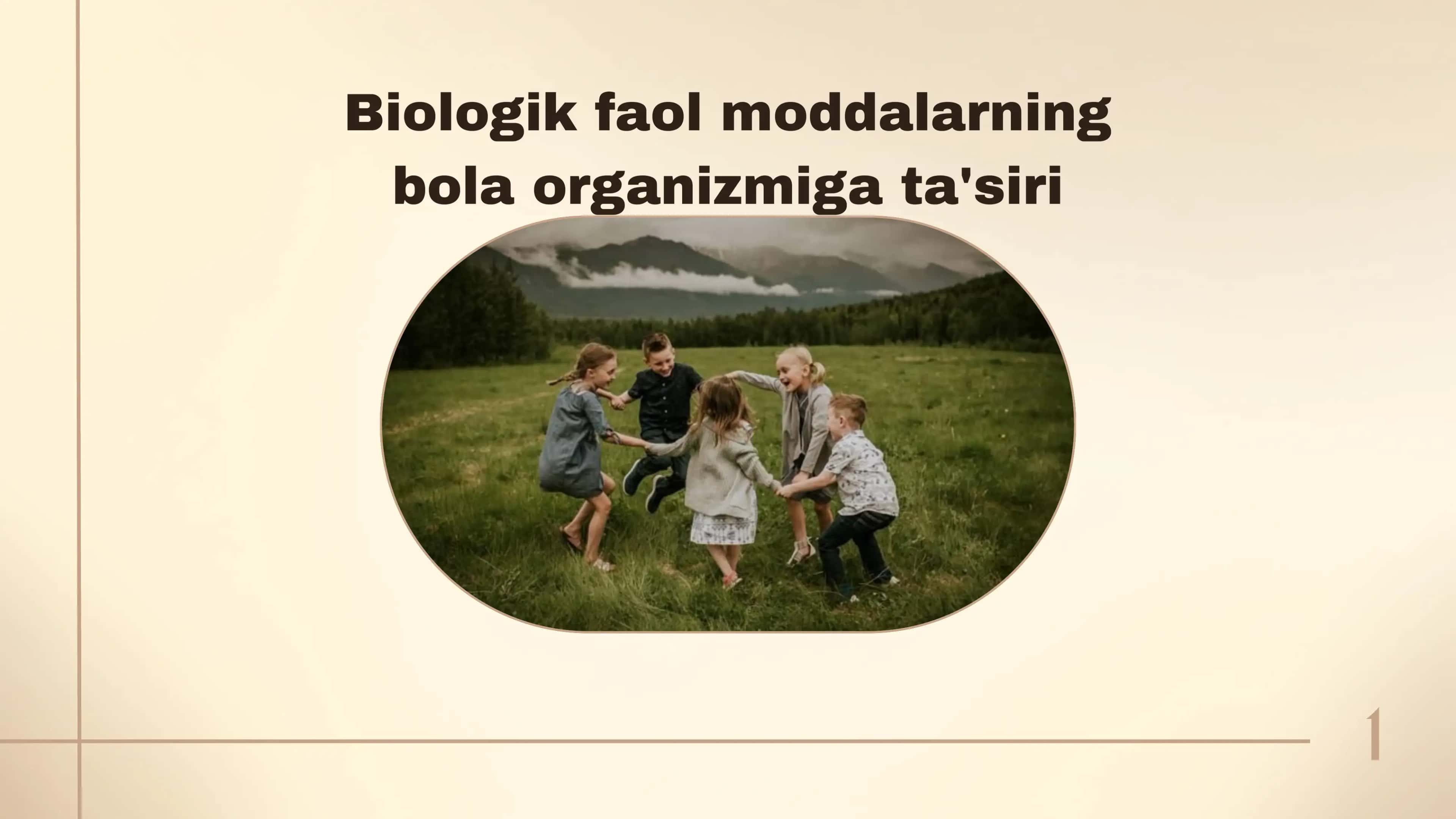 Biologik faol moddalarning bola organizmiga ta'siri 1