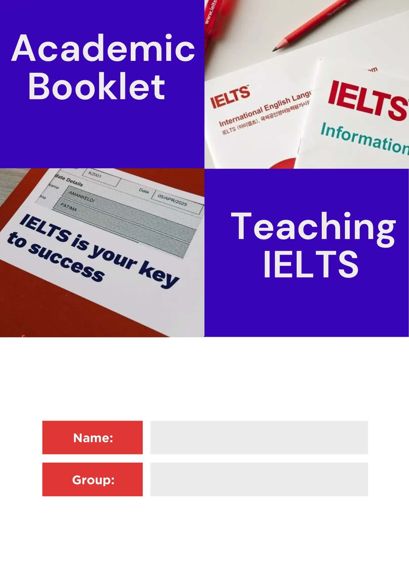 Academic Booklet: teaching IELTS 1