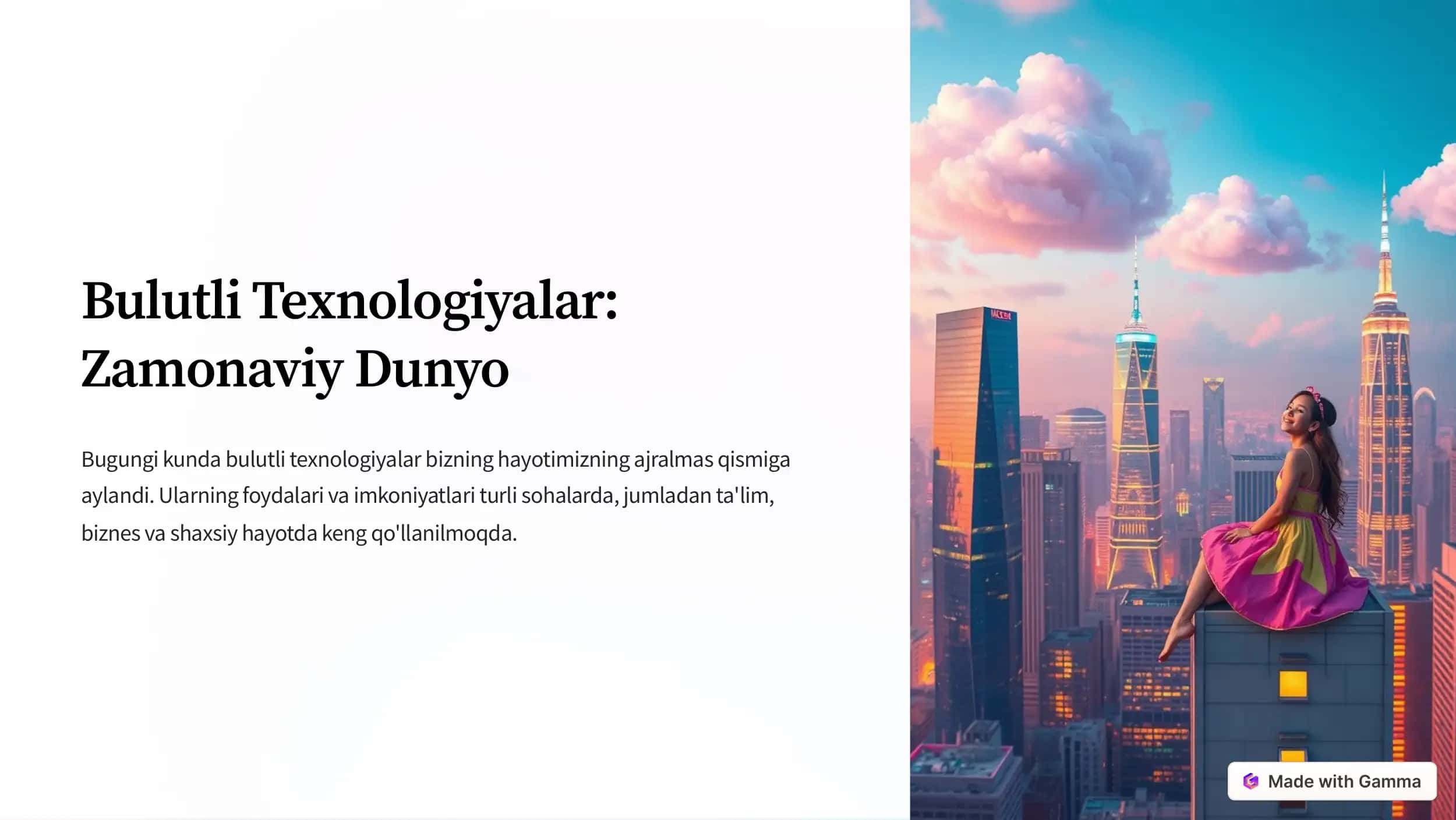 Bulutli Texnologiyalar 1