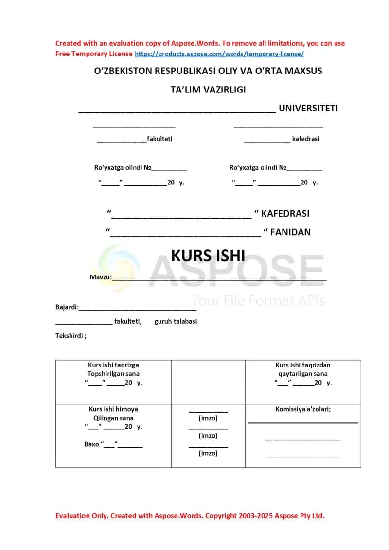 Mobil ilova yaratish mavzusidagi kurs ishi 1