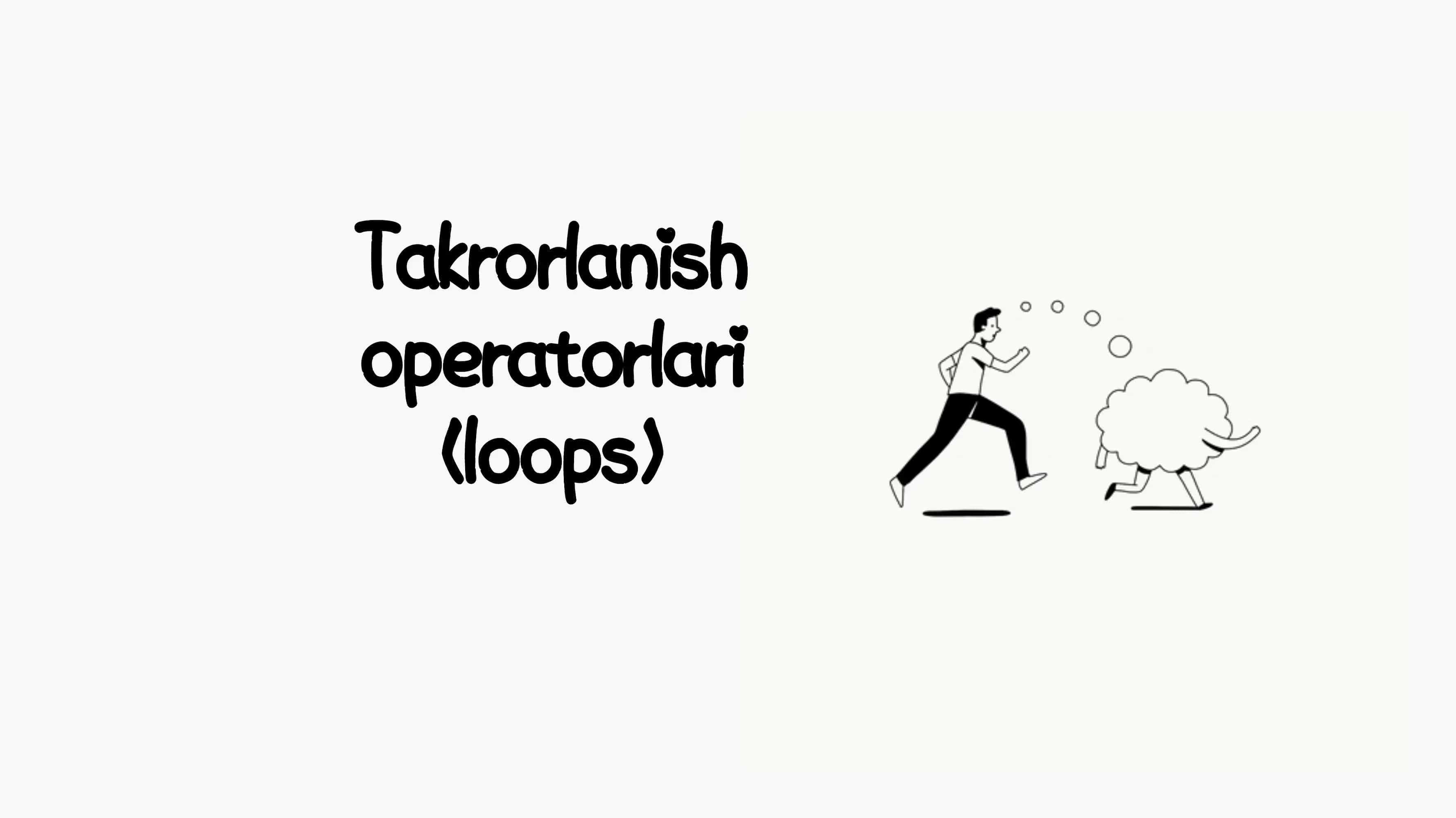 Takrorlanish operatorlari 1