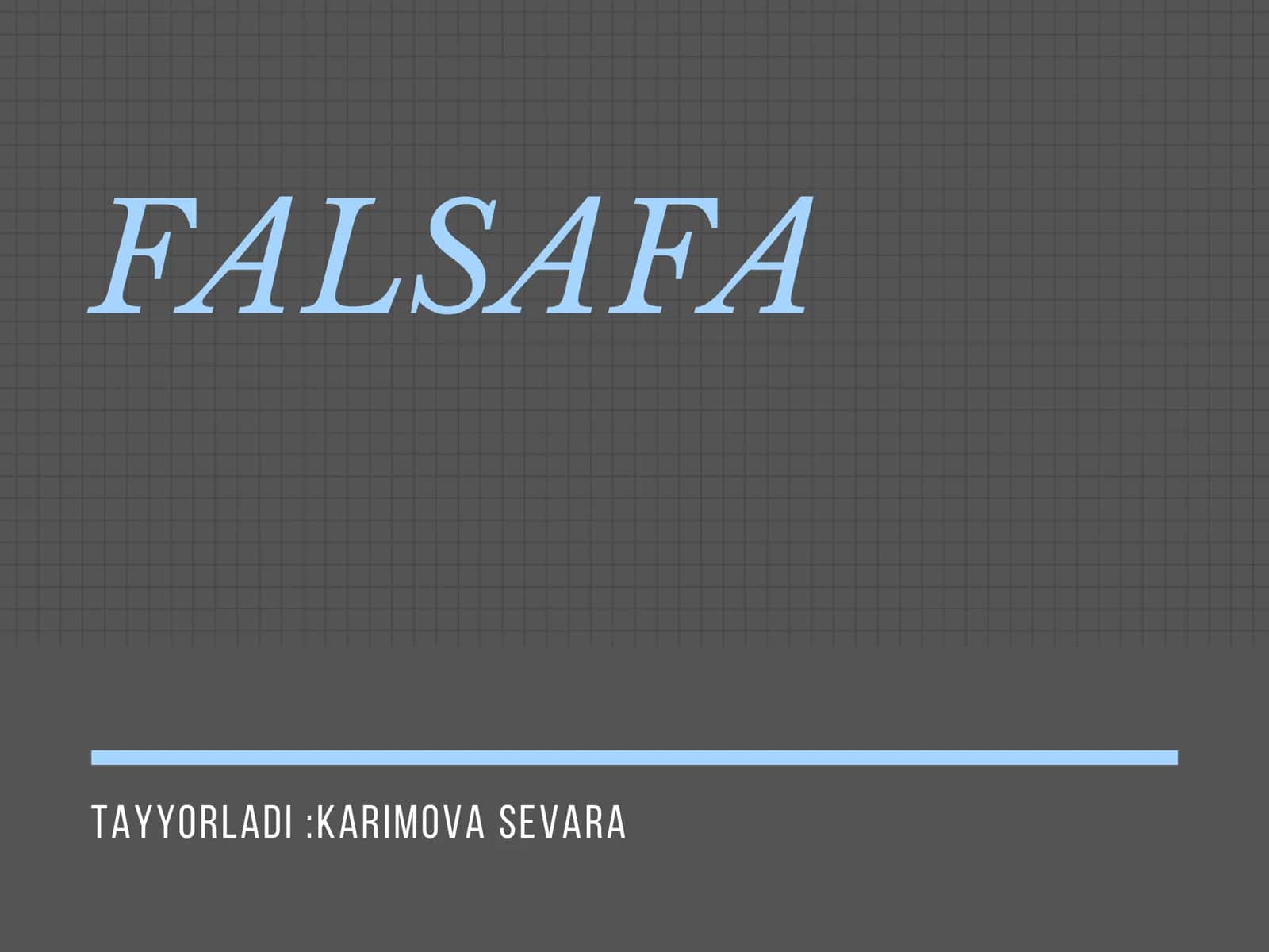 Sharq falsafasi 1