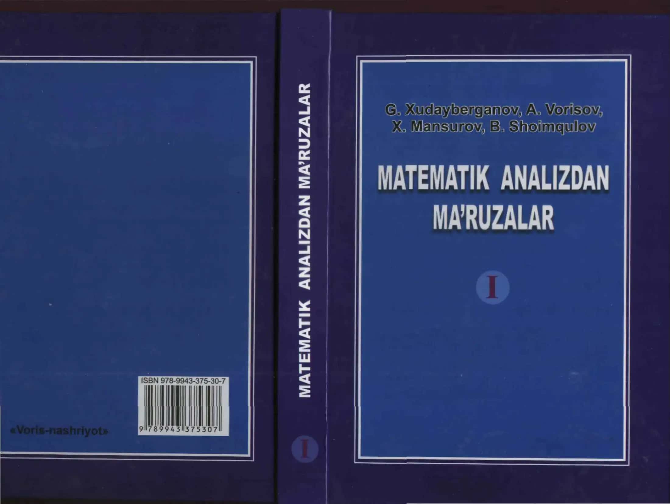 Matematik analizdan ma'ruzalar 1
