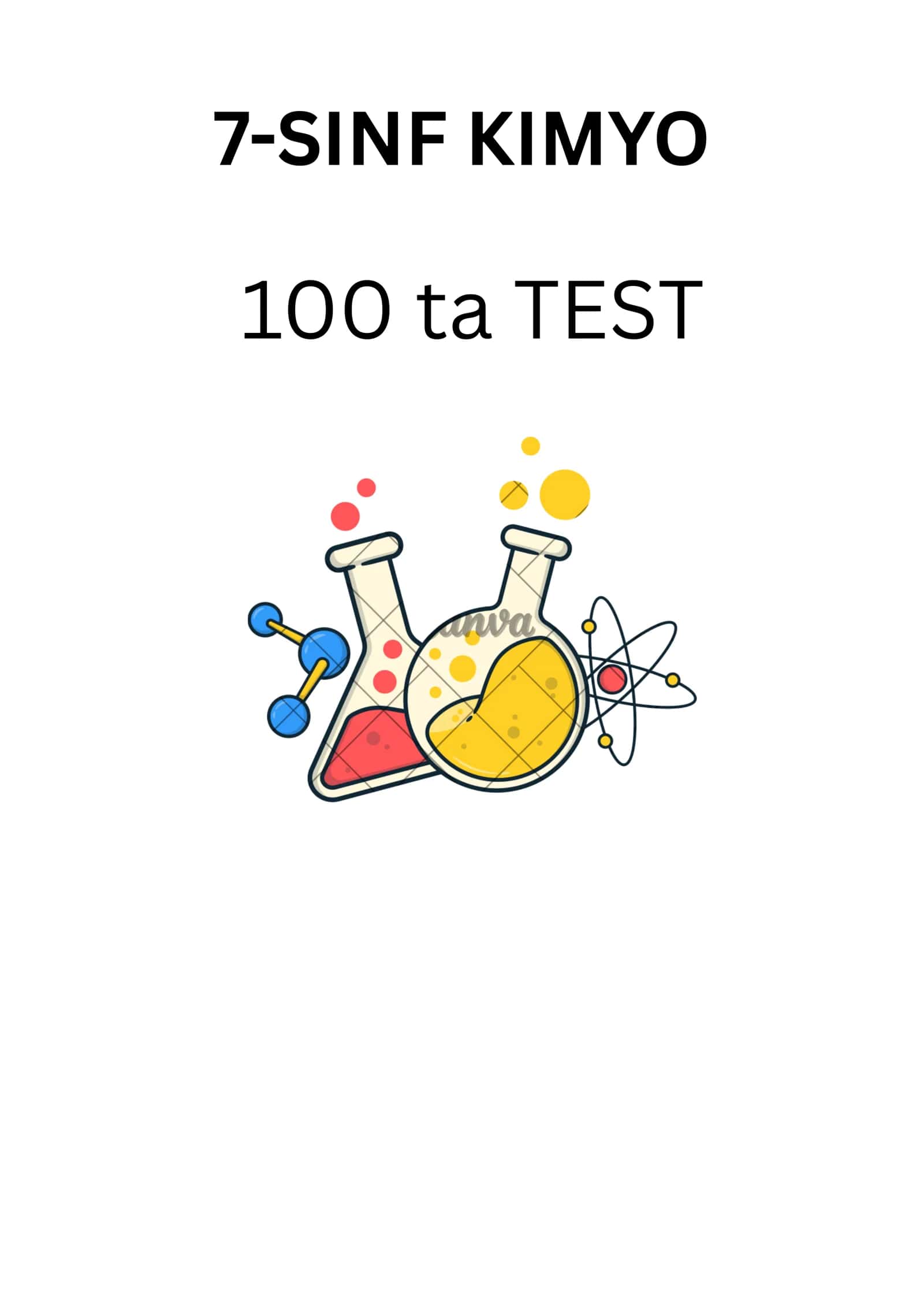 7-sinf kimyo - testlar 1