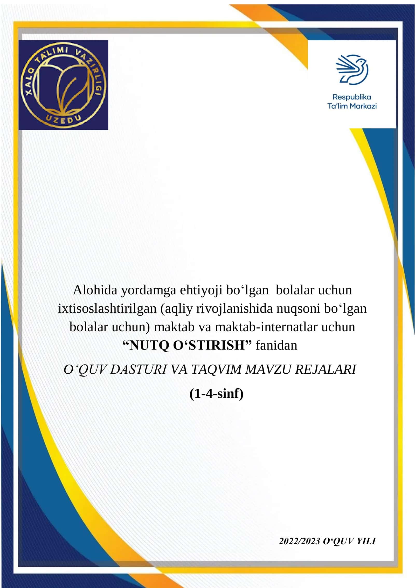 NUTQ O‘STIRISH 1