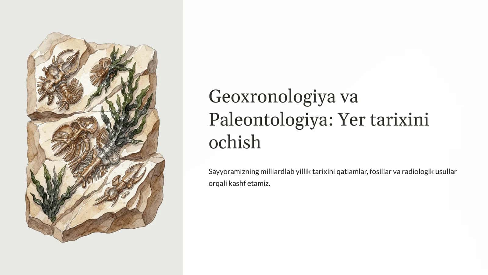 Geoxronologiya va Paleontologiya 1