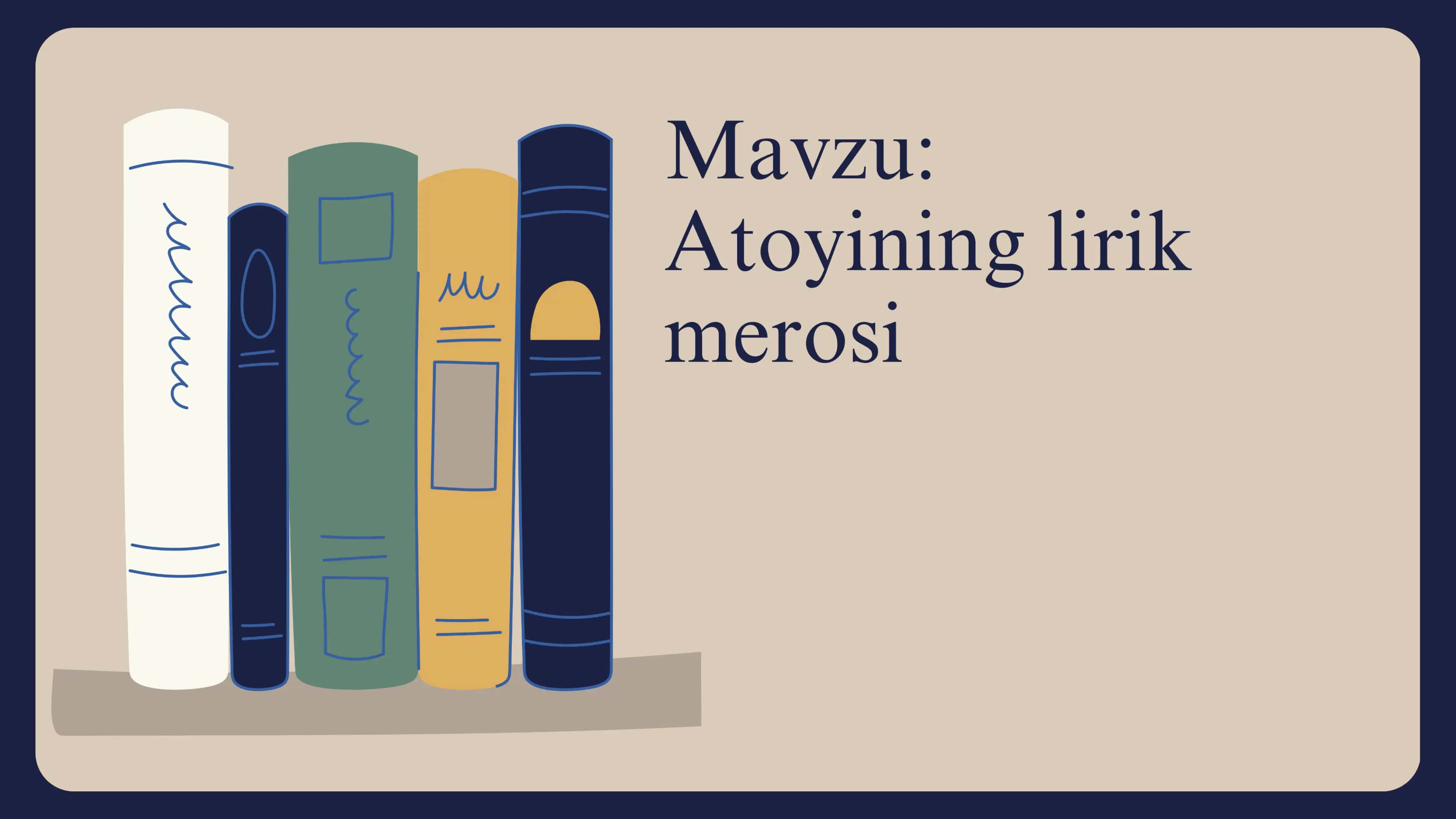 Atoyi lirikasi 1