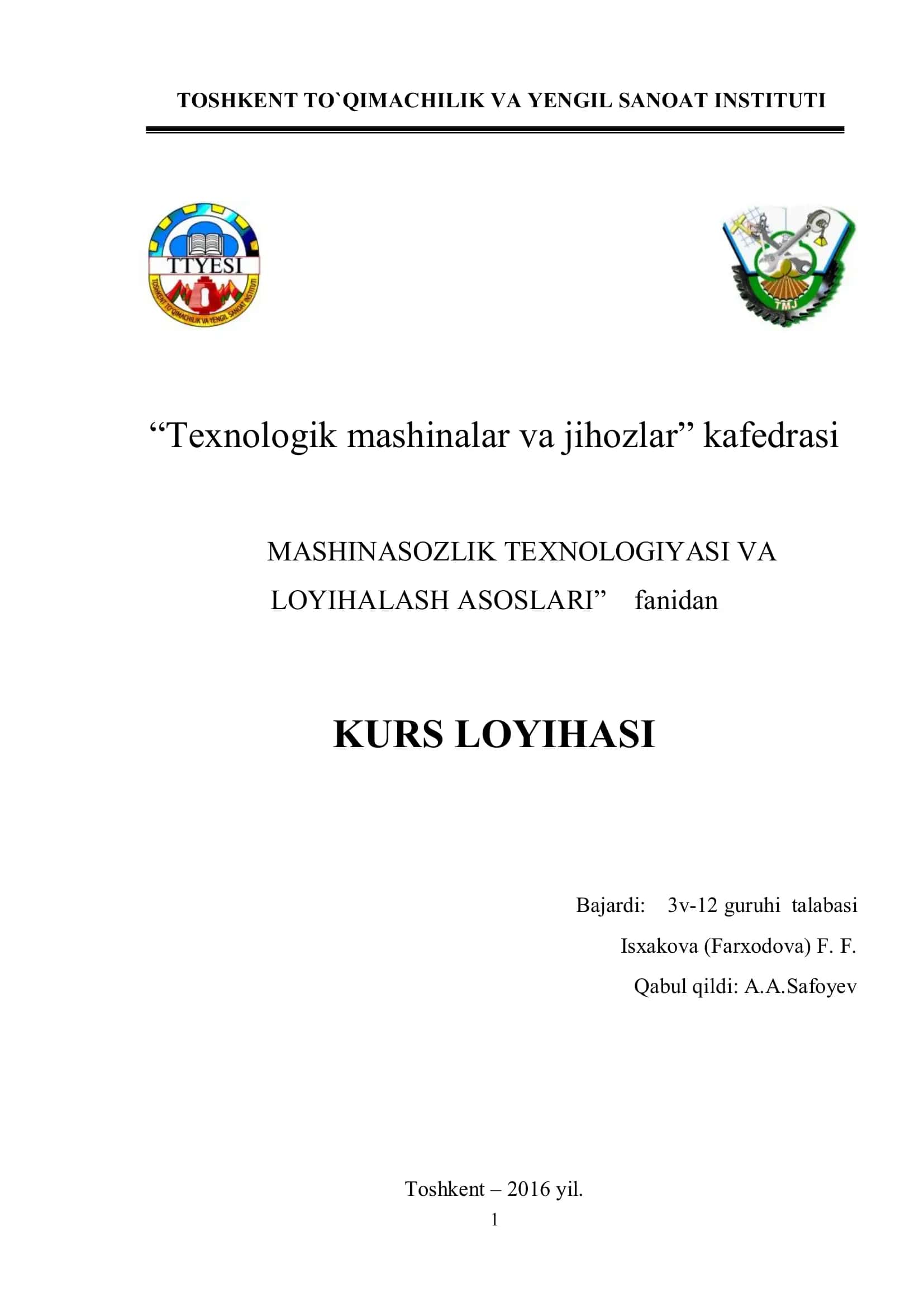 Diplom lоyihаsi 1