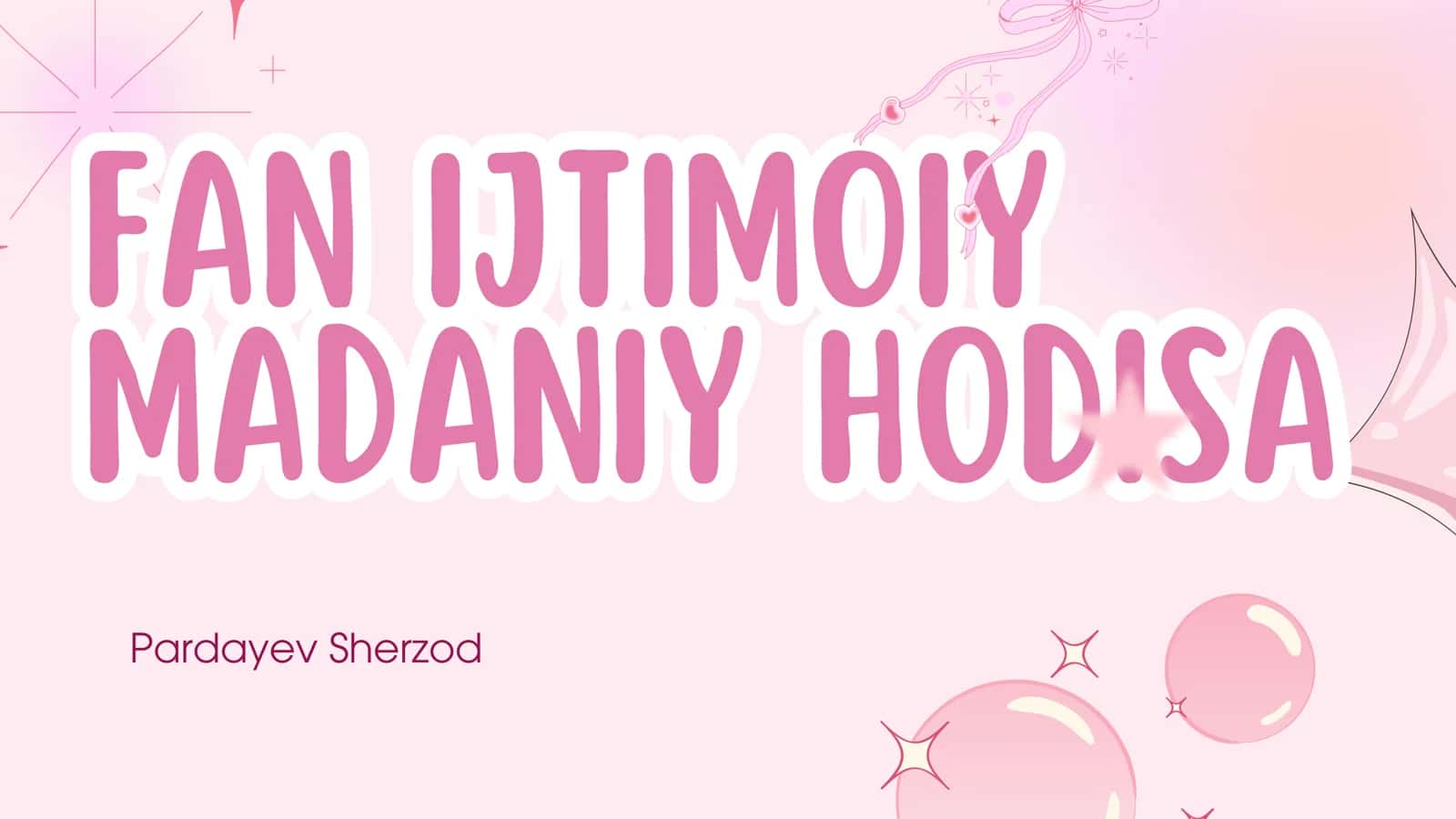Fan Ijtimoiy 1
