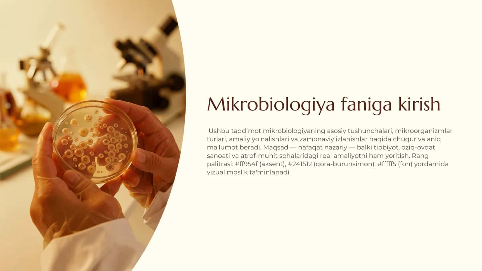 Mikrobiologiya faniga kirish 1