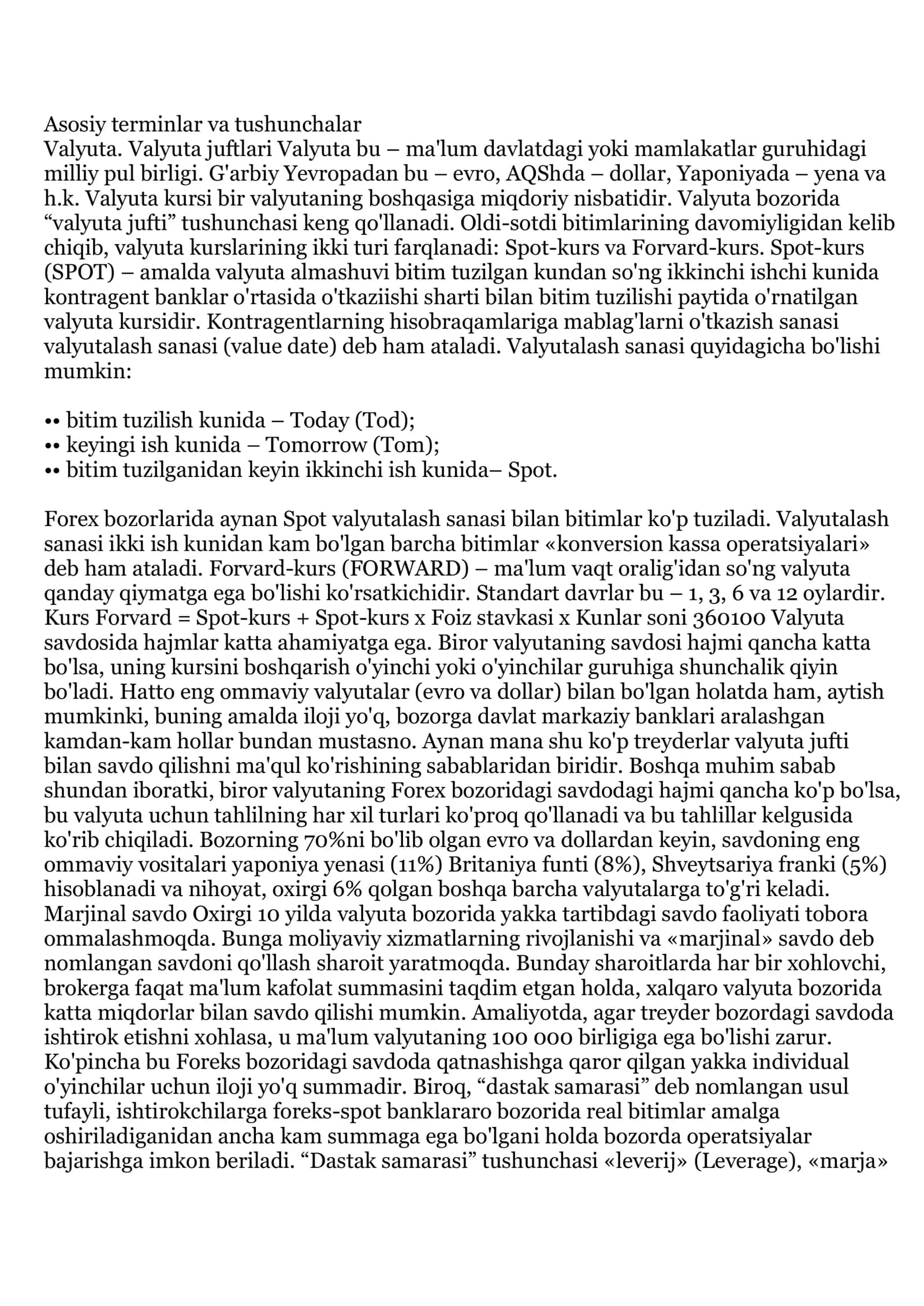 Asosiy terminlar va tushunchalar 1