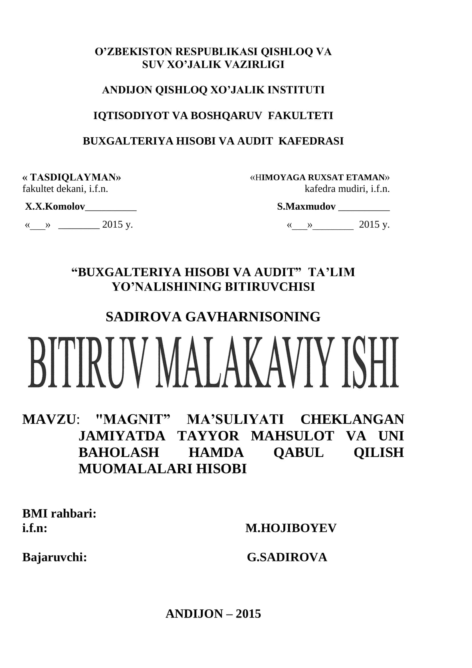 "MAGNIT" 1