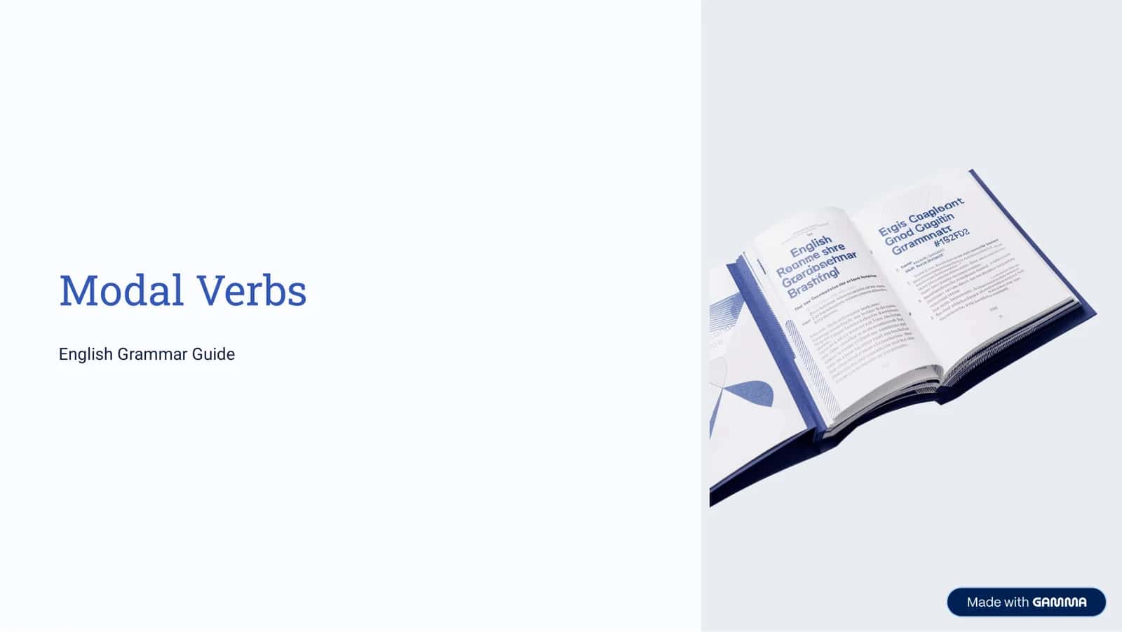 Modal Verbs — Ingliz tili grammatikasi 1