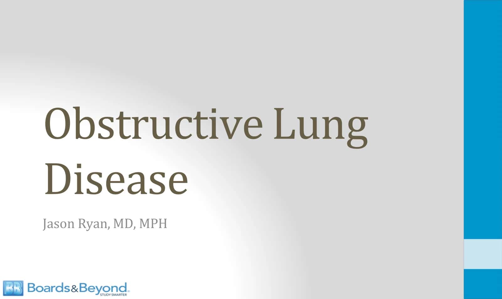 Obstructive Lung Disease 1