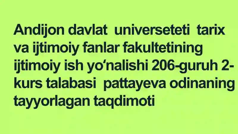 Gumanitar krizis sharoitida ytimoiy burdamlikni shakliantirish
