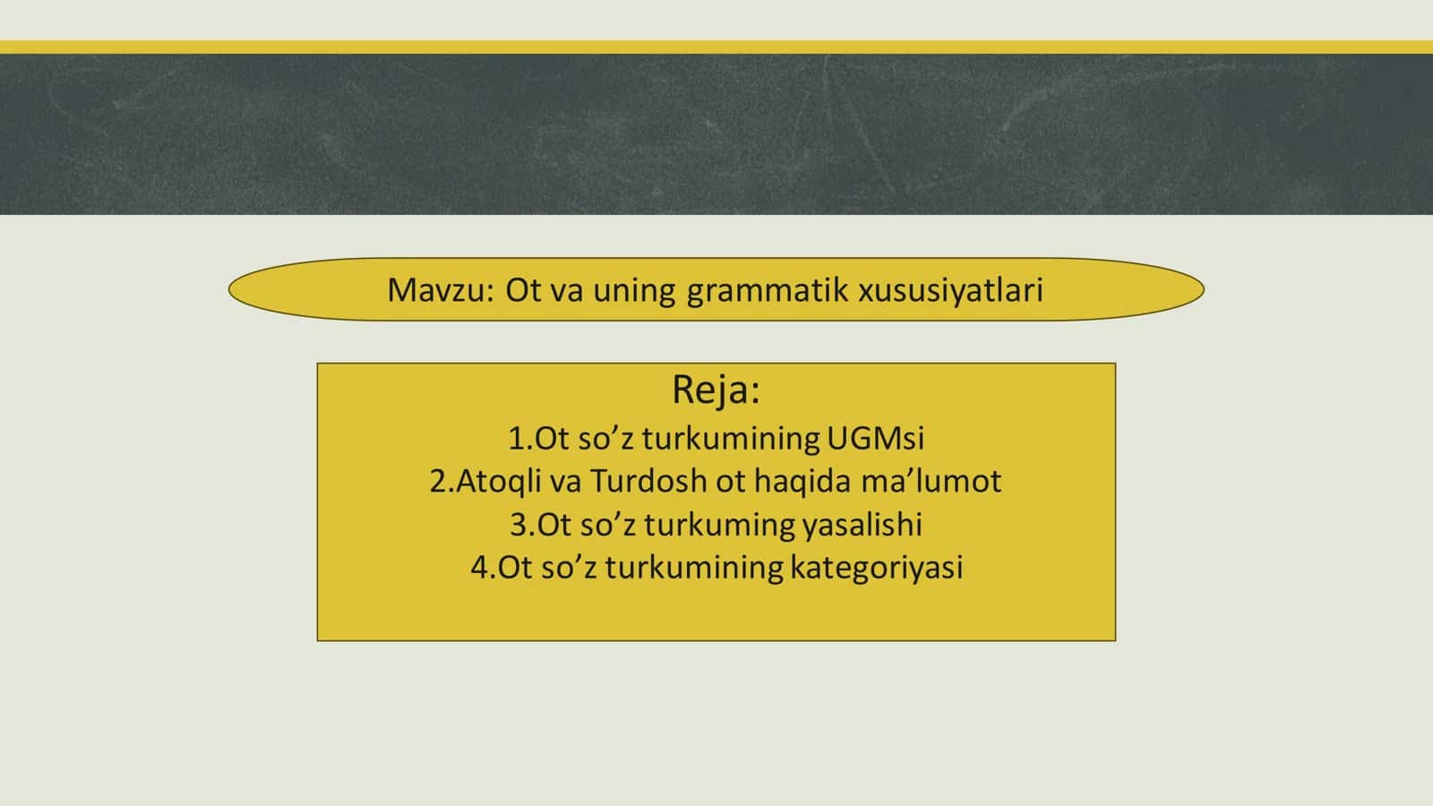 Ot va uning grammatik xususiyatlari 1
