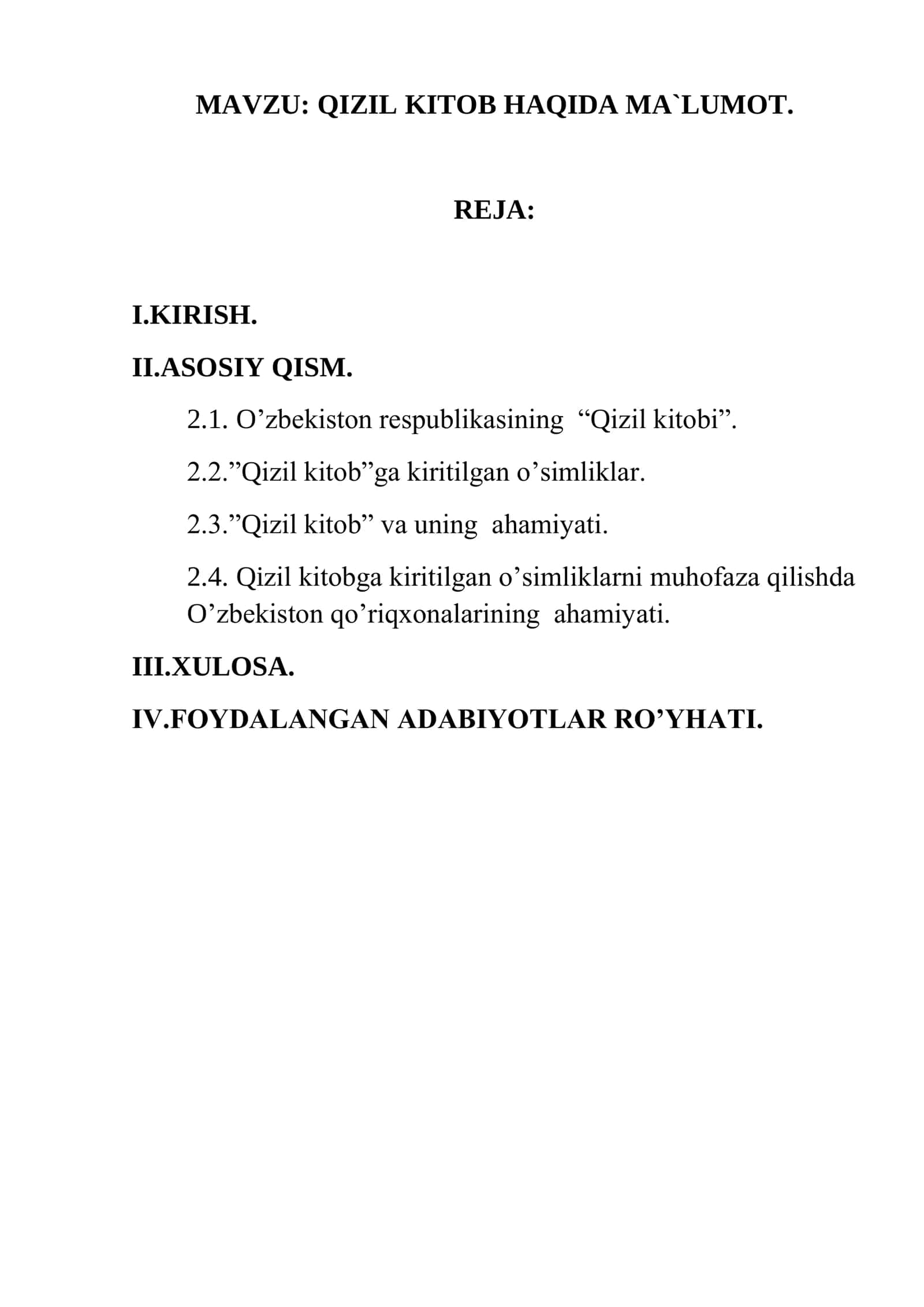 QIZIL KITOB HAQIDA MA`LUMOT 1