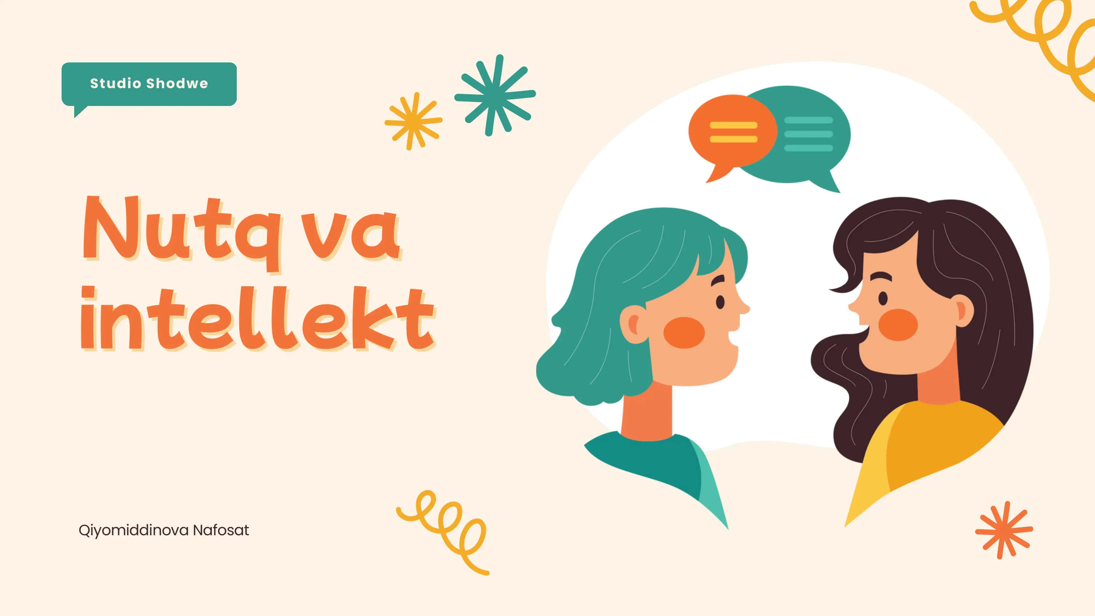 Nutq va intellekt 1