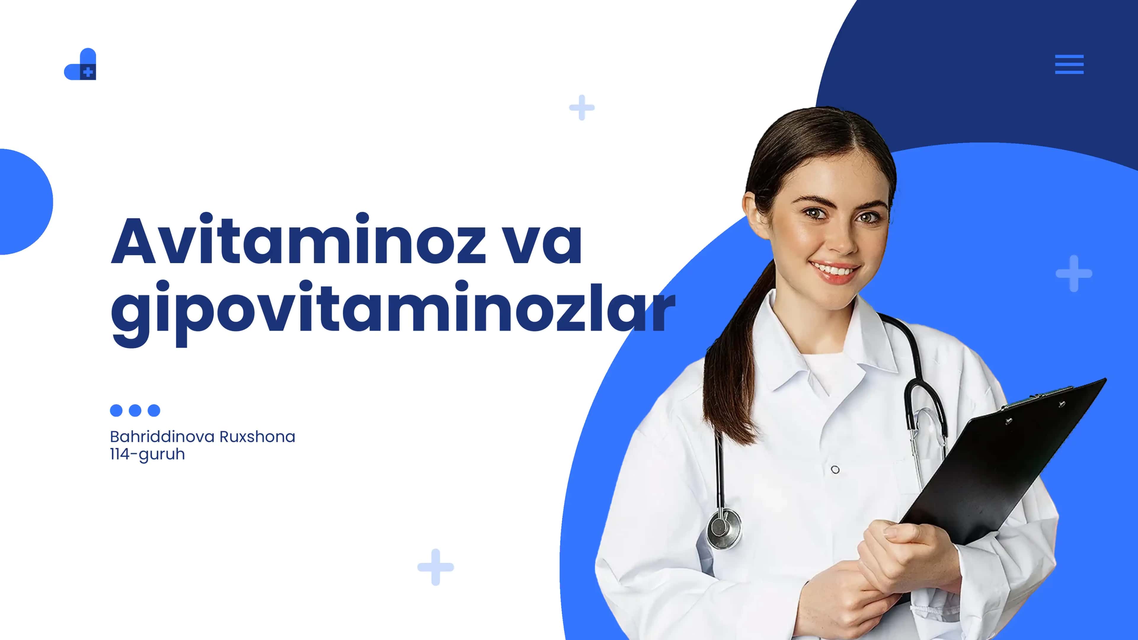 Avitaminoz va gipovitaminozlar 1