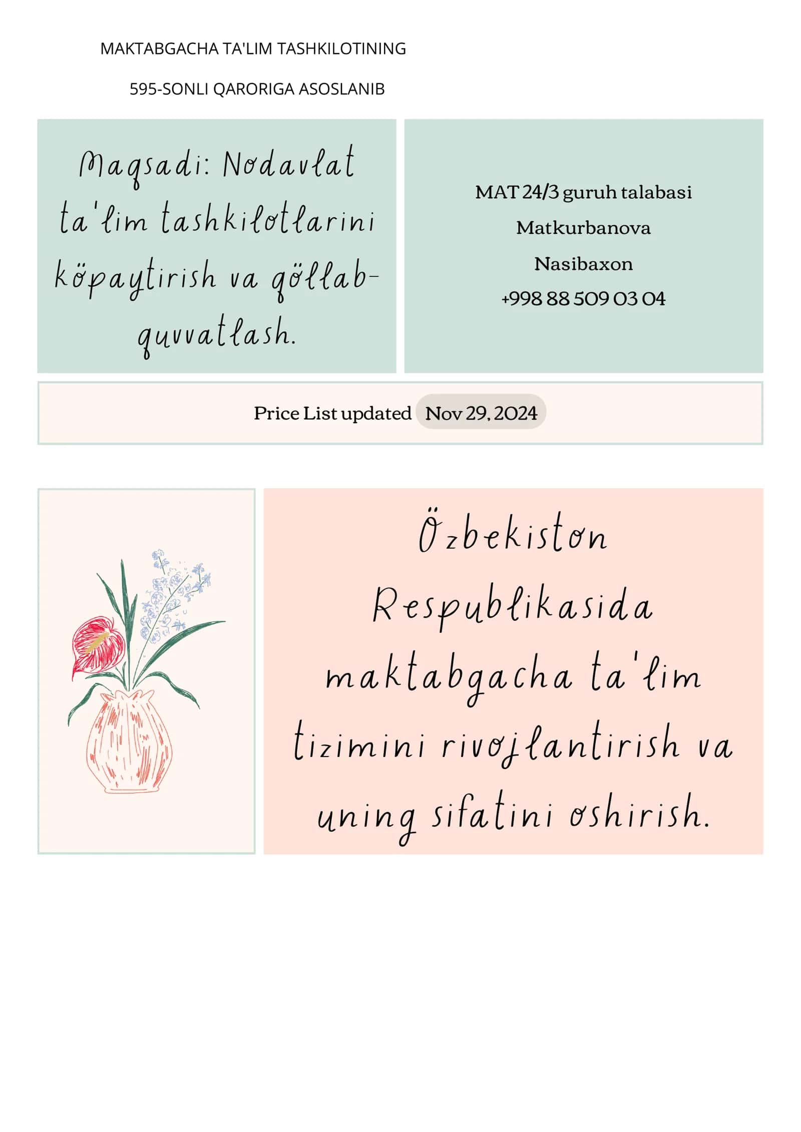 Yangi pedagogik metodlarni ishlab chiqish va tadbiq etish 1