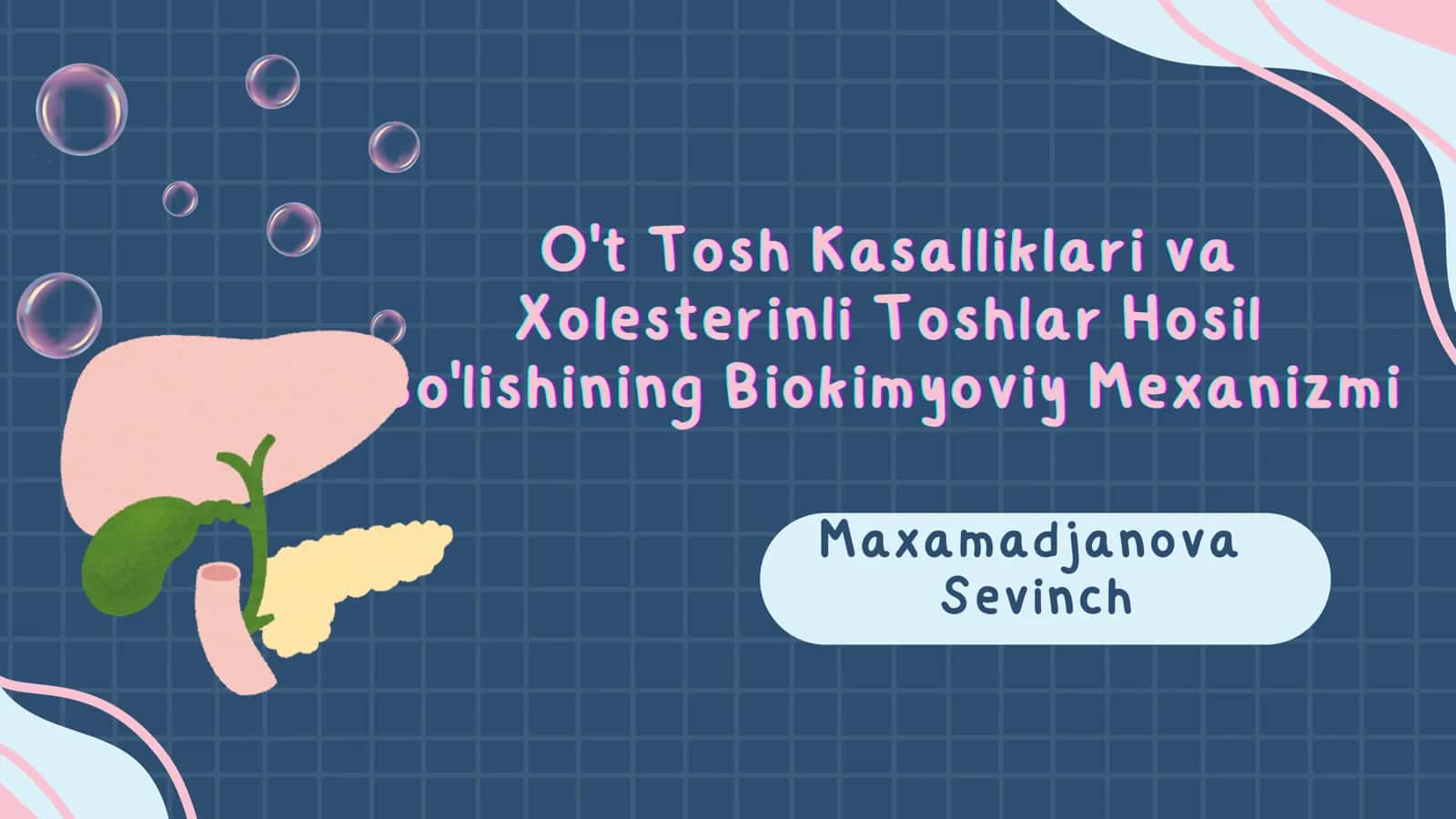 O't Tosh Kasalliklari va Xolesterinli Toshlar Hosil Bo'lishining Biokimyoviy Mexanizmi 1