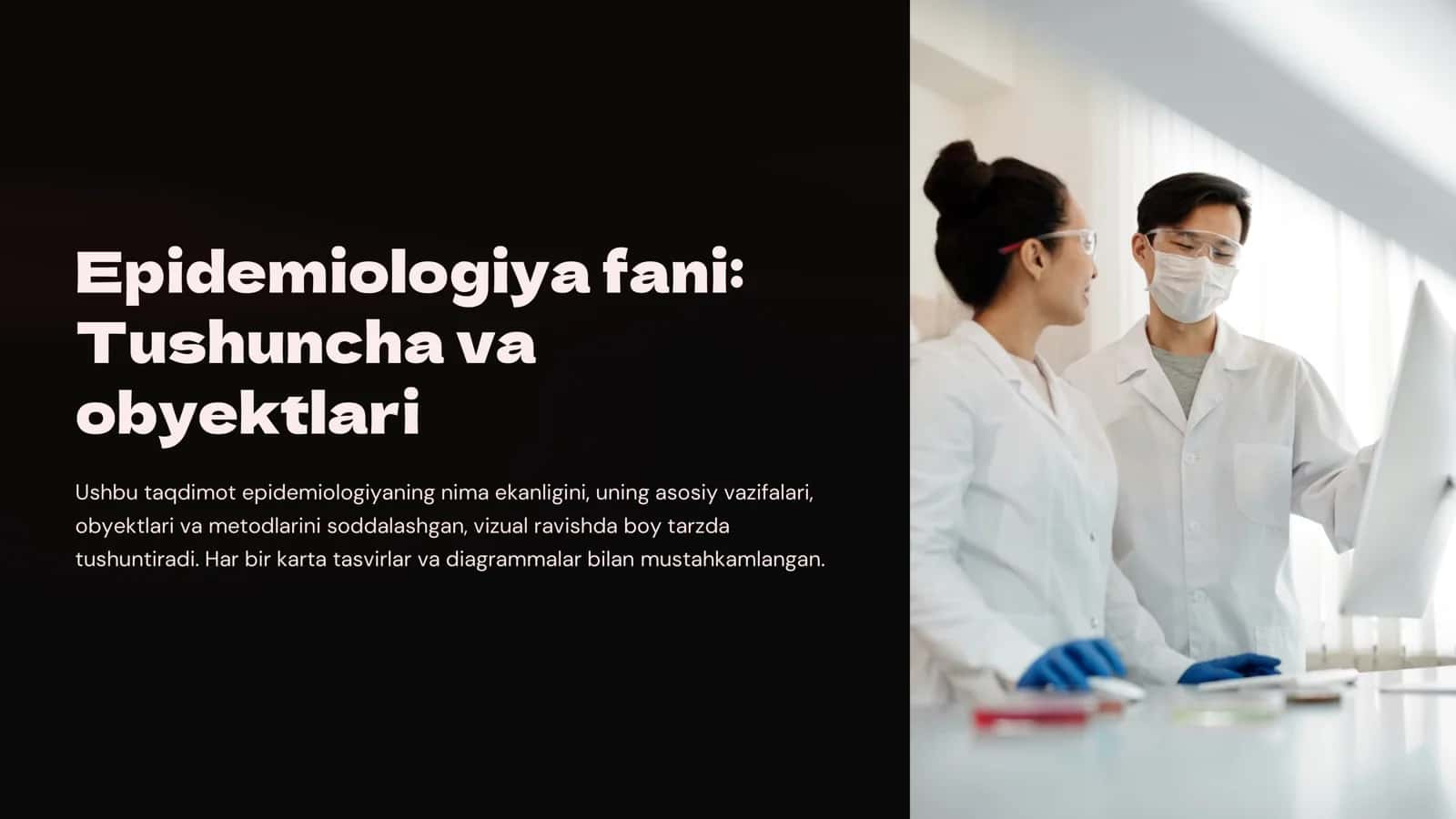 Epidemiologiya fani: Tushuncha va obyektlari 1