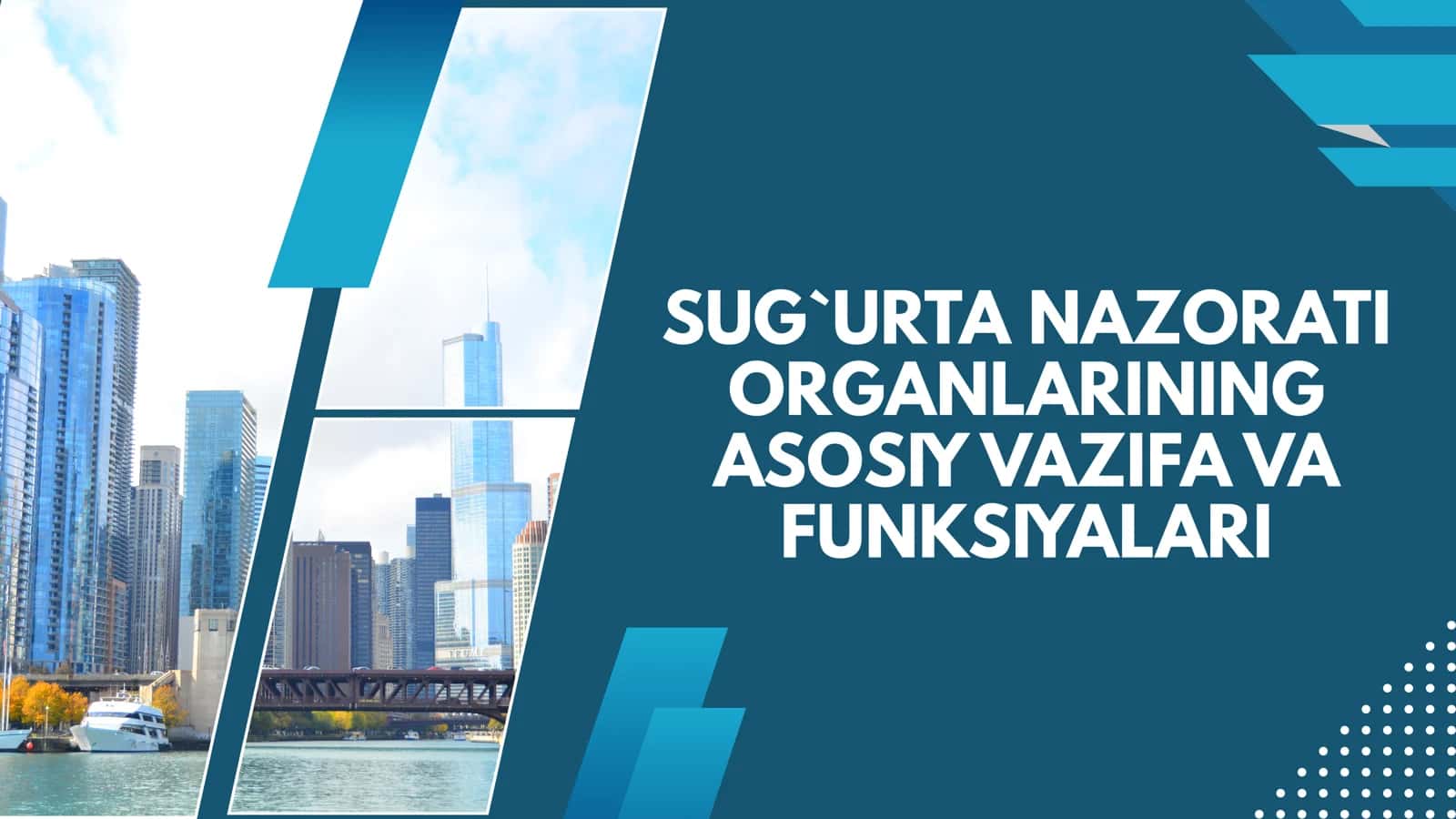 Sug`urta nazorati organlarining asosiy vazifa va funksiyalari 1