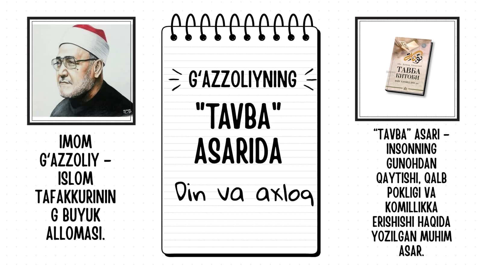 Gʻazzoliyning Tavba asarida din va axloq 1
