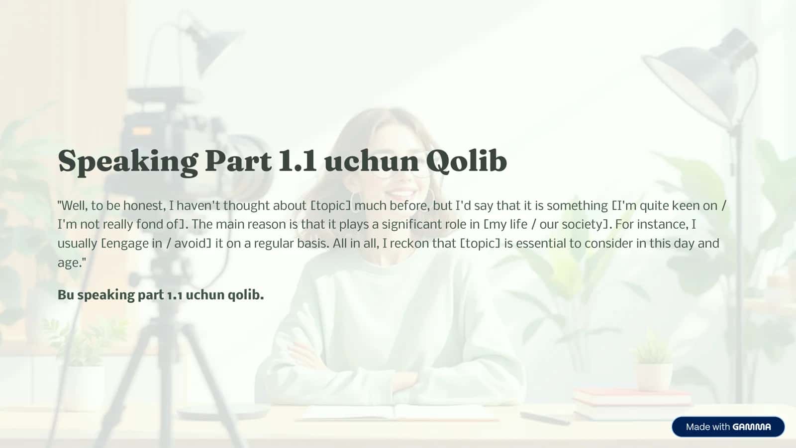 Ingliz tili qoliblar 1