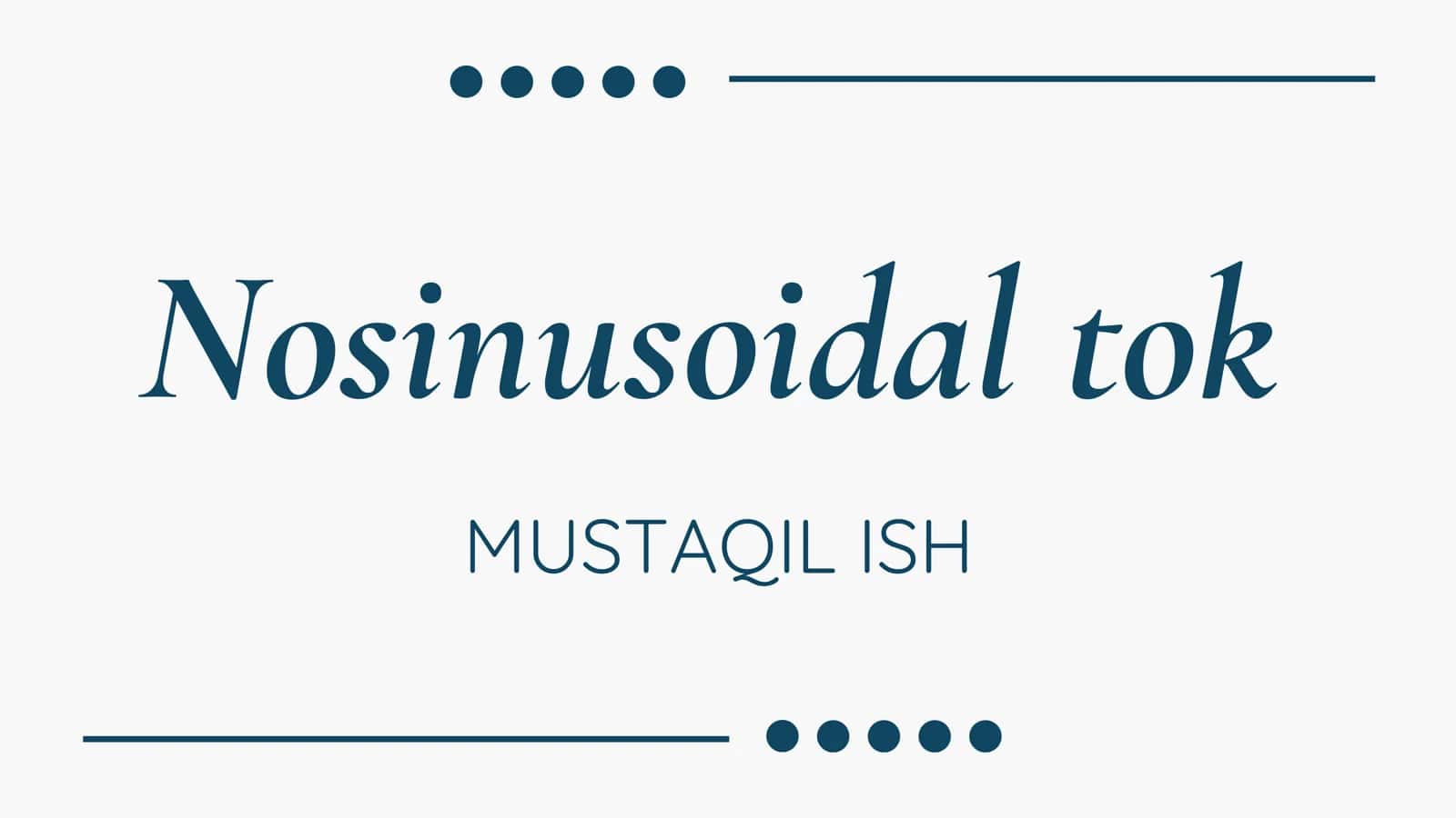 Nosinusoidal tok 1