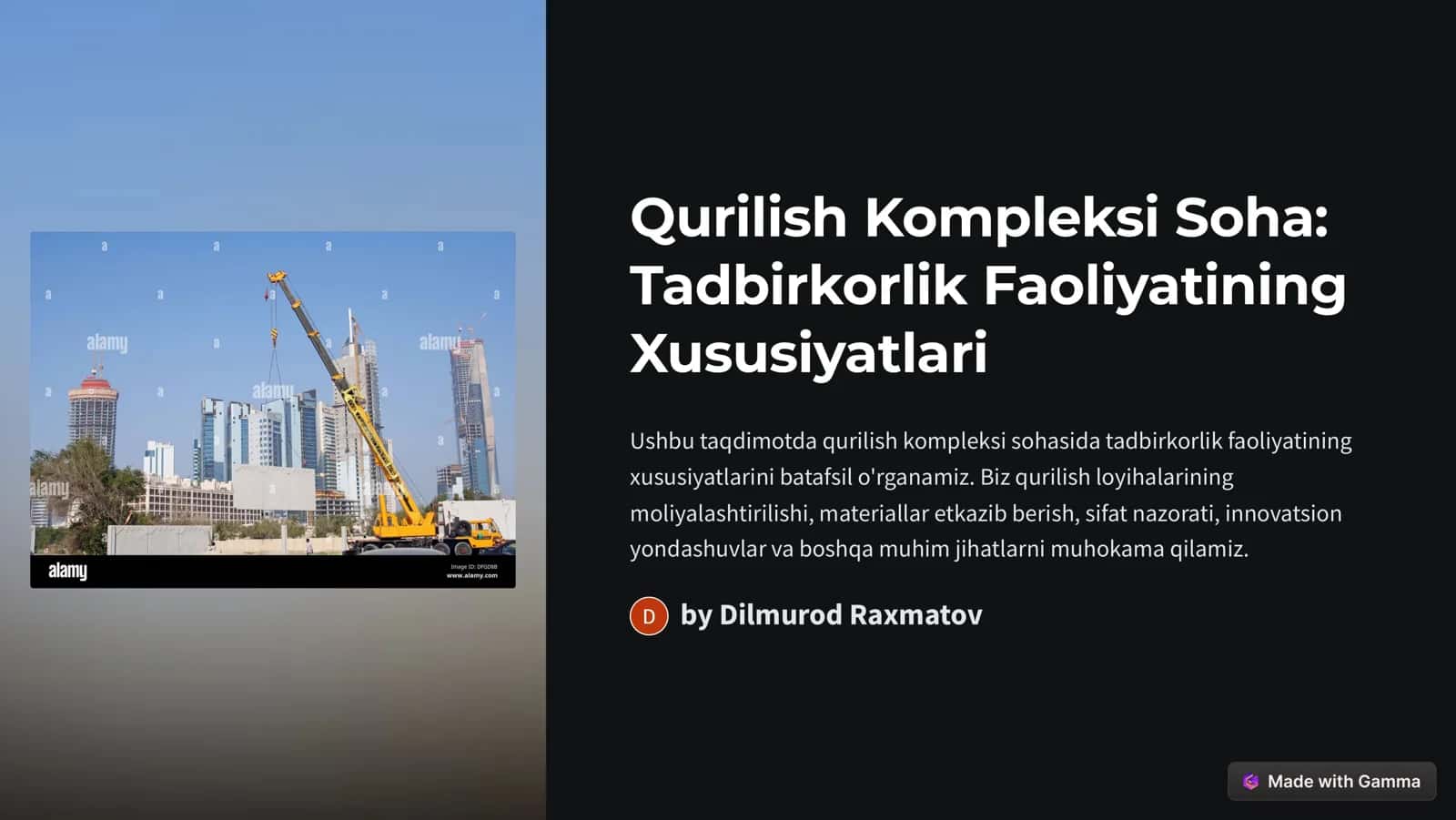 Qurilish Kompleksi Soha 1