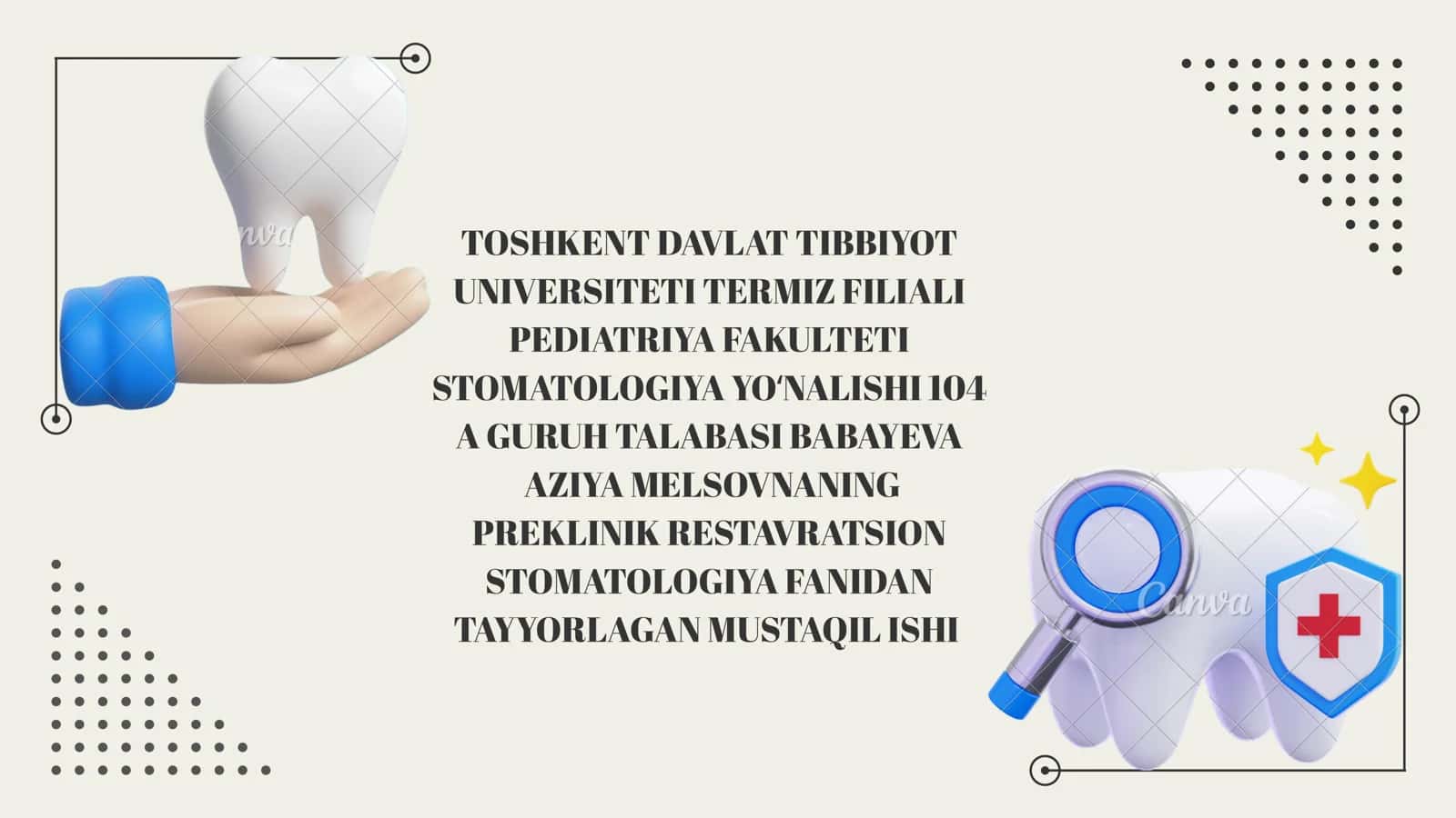 TISH QATTIQ TO'QIMALARINING GISTOLOGIK TUZILISHI 1