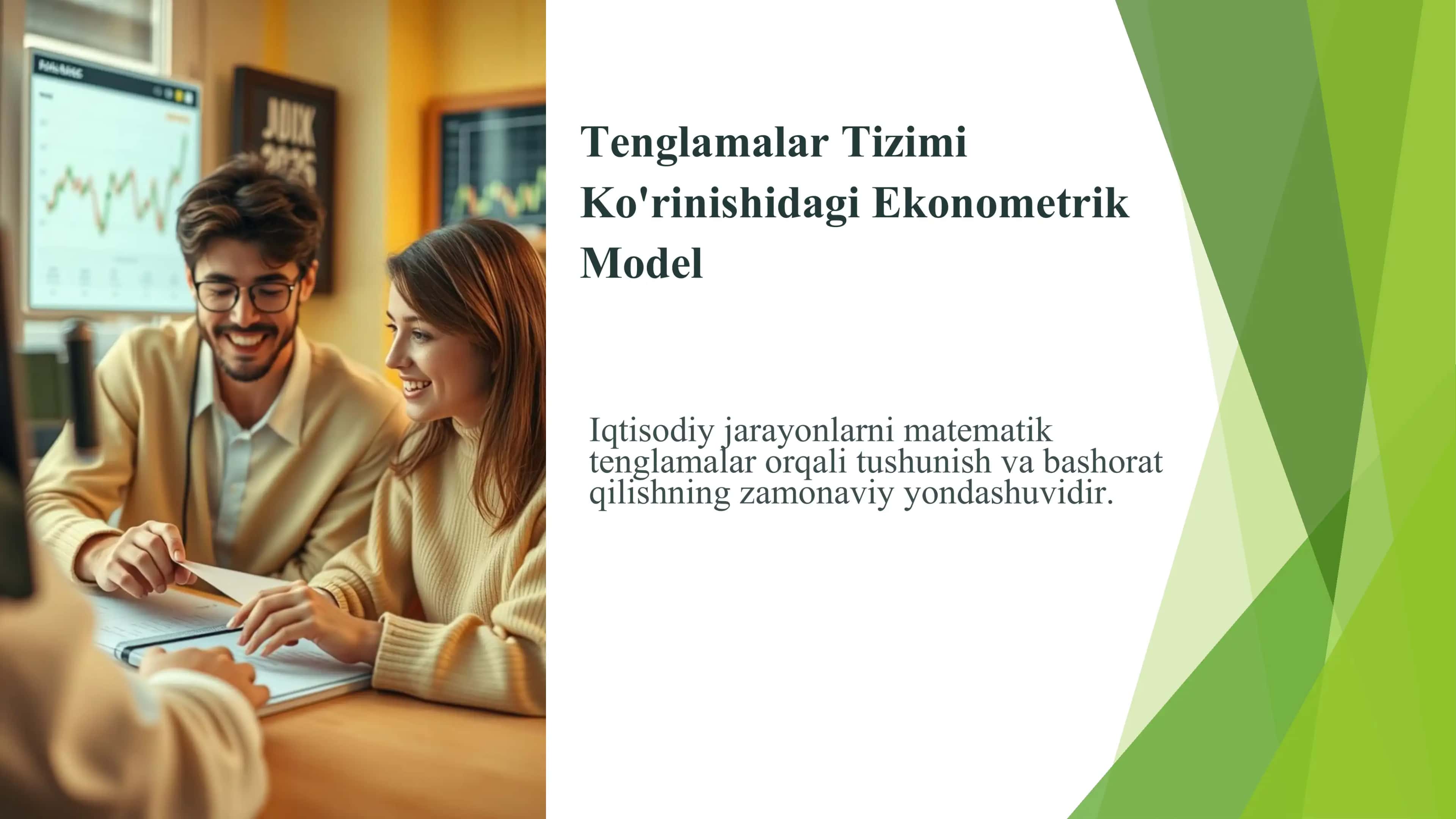 Tenglamalar Tizimi Ko'rinishidagi Ekonametrik Model 1