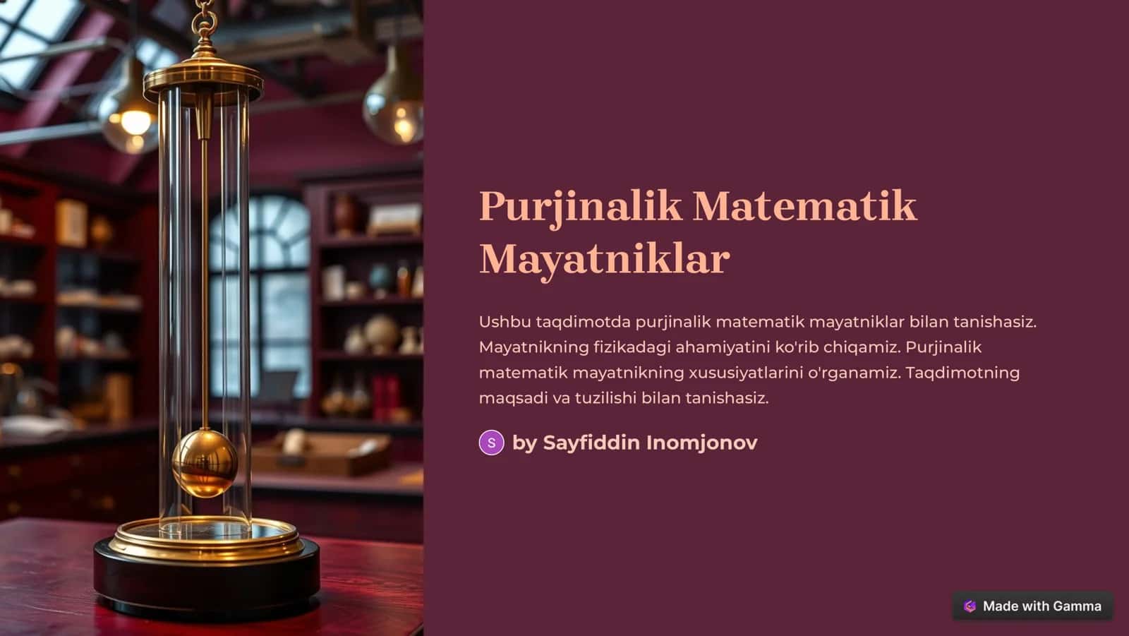 Purjinalik Matematik 1