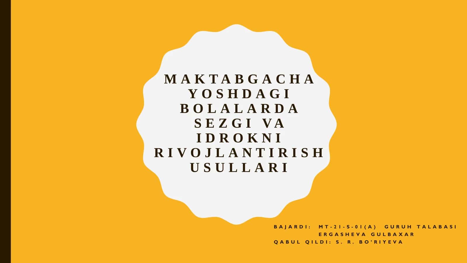Maktabgacha yoshdagi bolalarda sezgi va idrokni rivojlantirish usullari 1