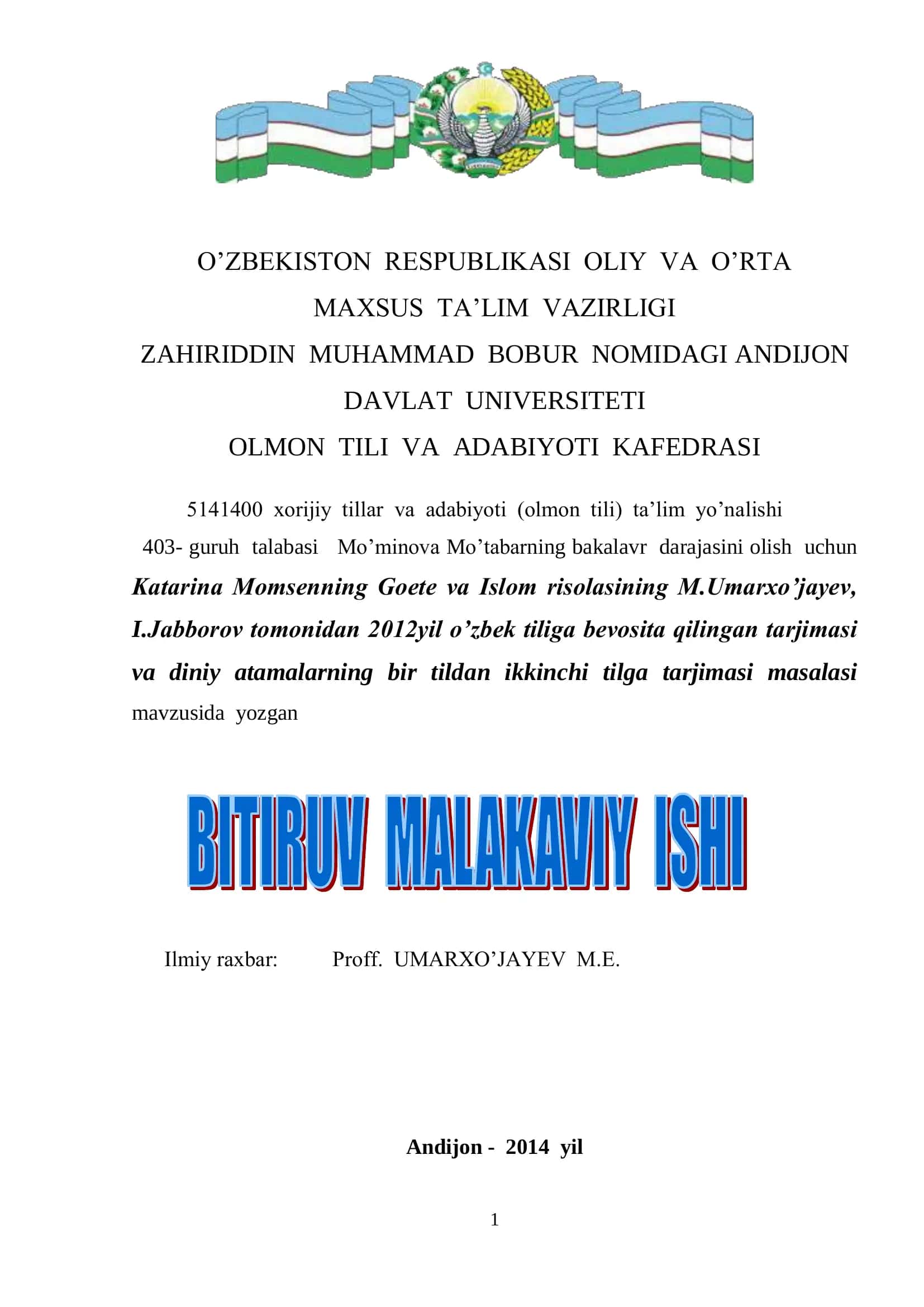 Yurtimizda ta'lim va tarbiya 1