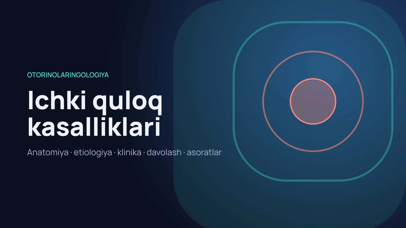 Ichki quloq kasalliklari 1