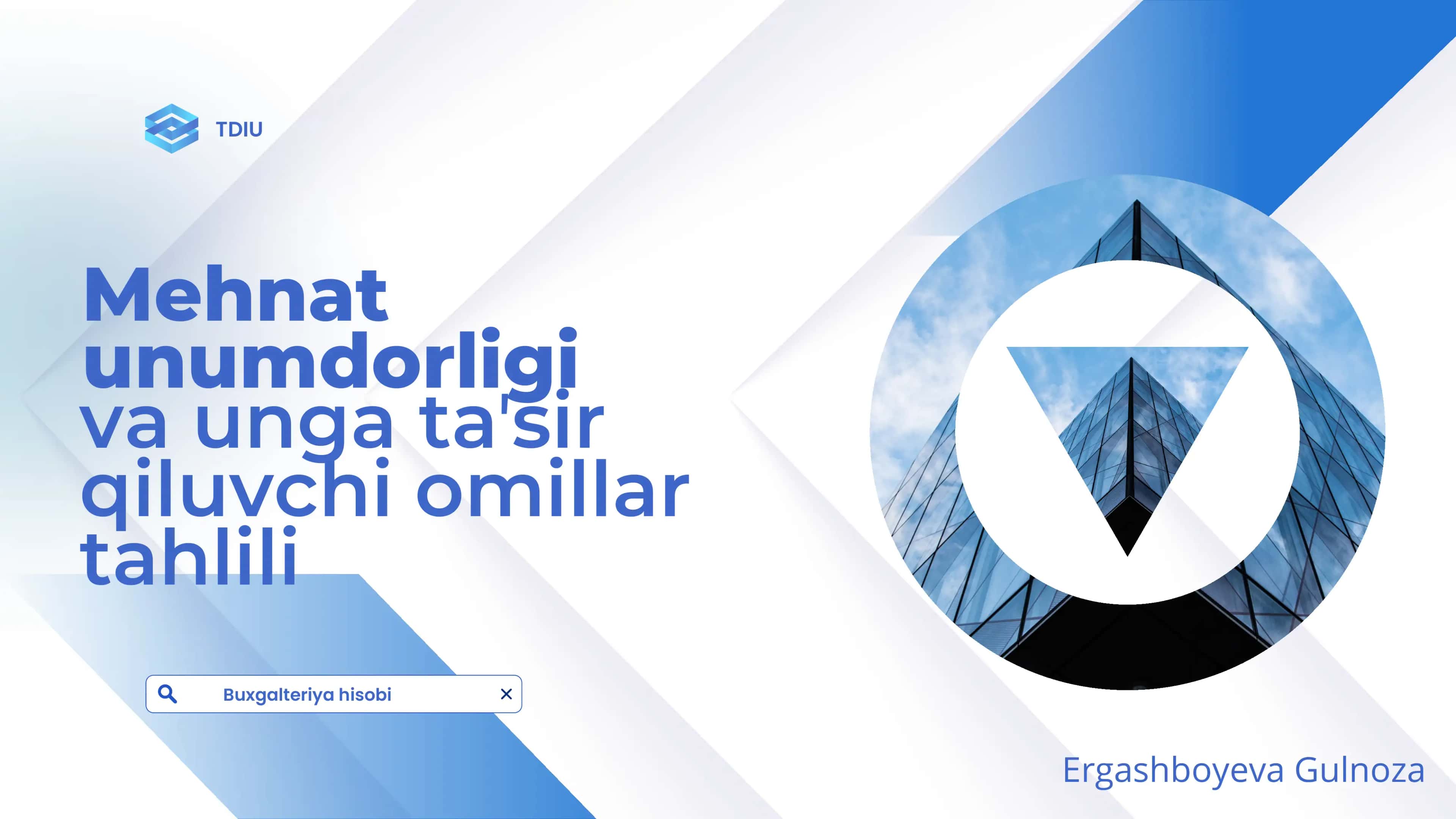 Mehnat unumdorligini oshirish 1