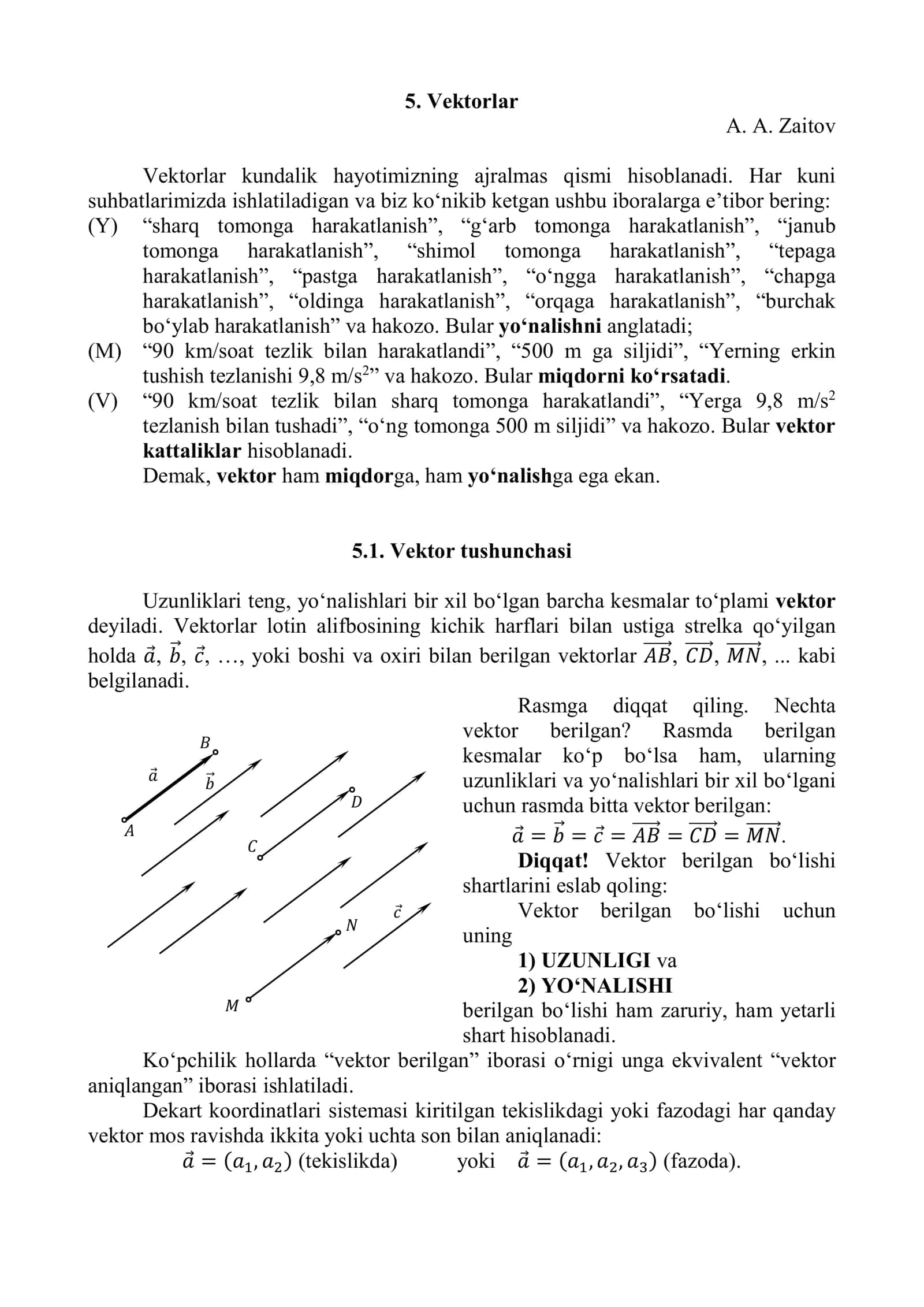 Vektorlar 1