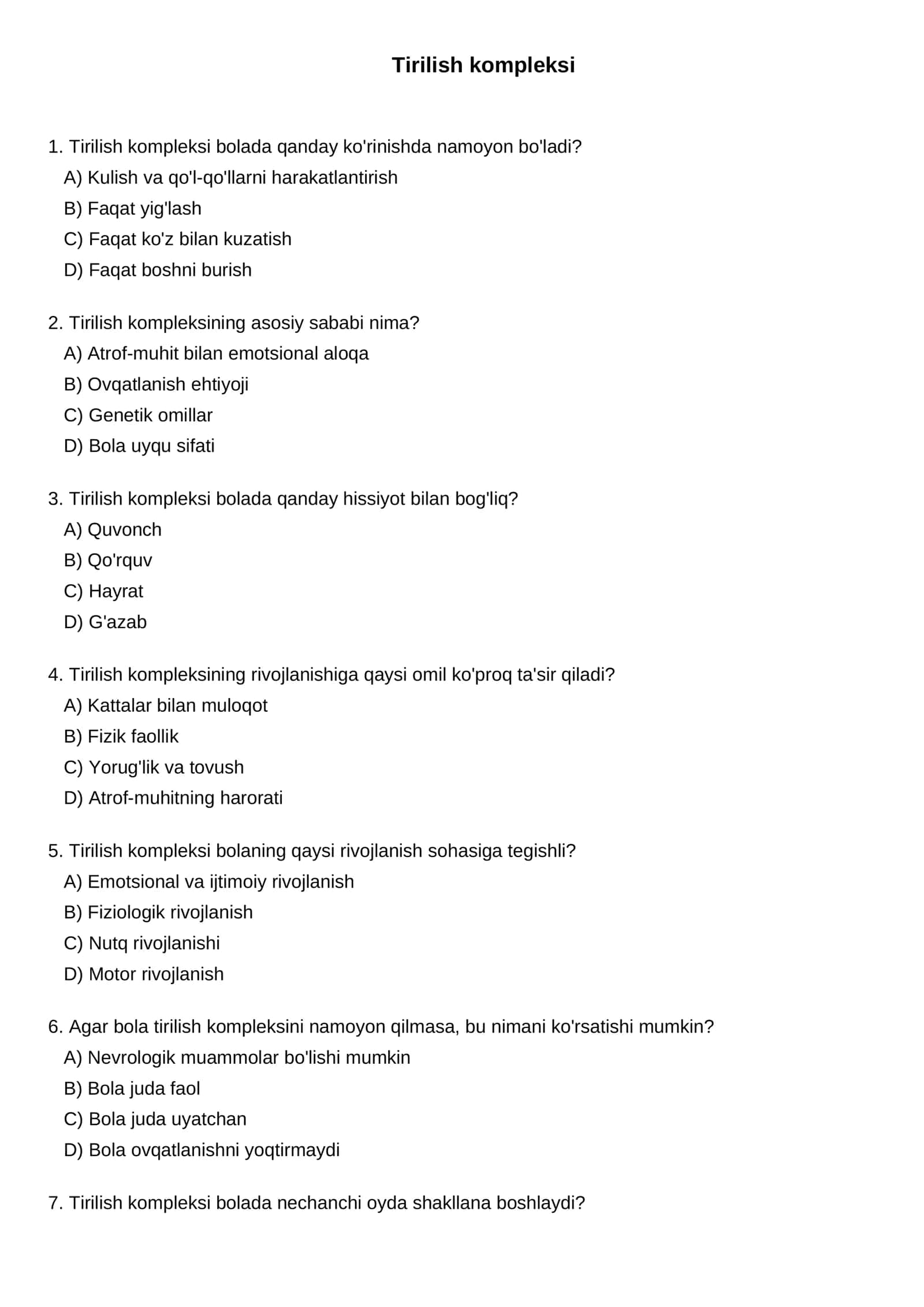Tirilish kompleksi 1