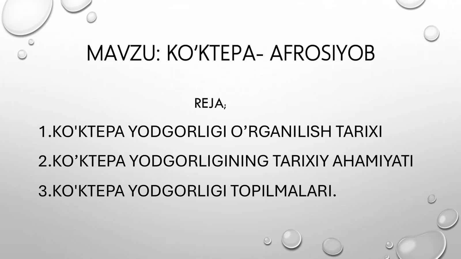 KO’KTEPA-AFROSIYOB 1