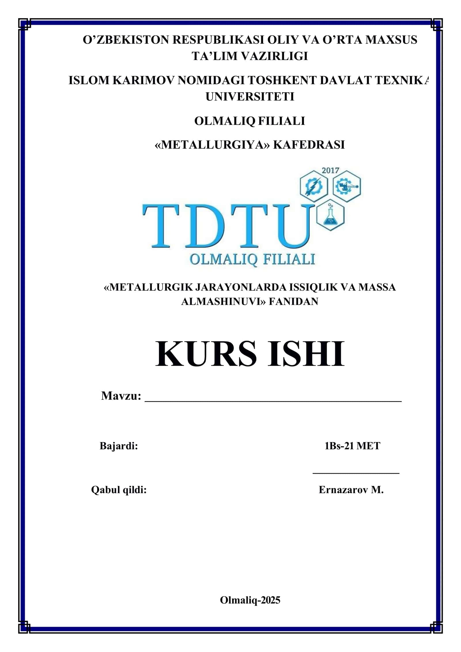Mis-piritli rudalarni shaxtali pechda eritish hisobi 1