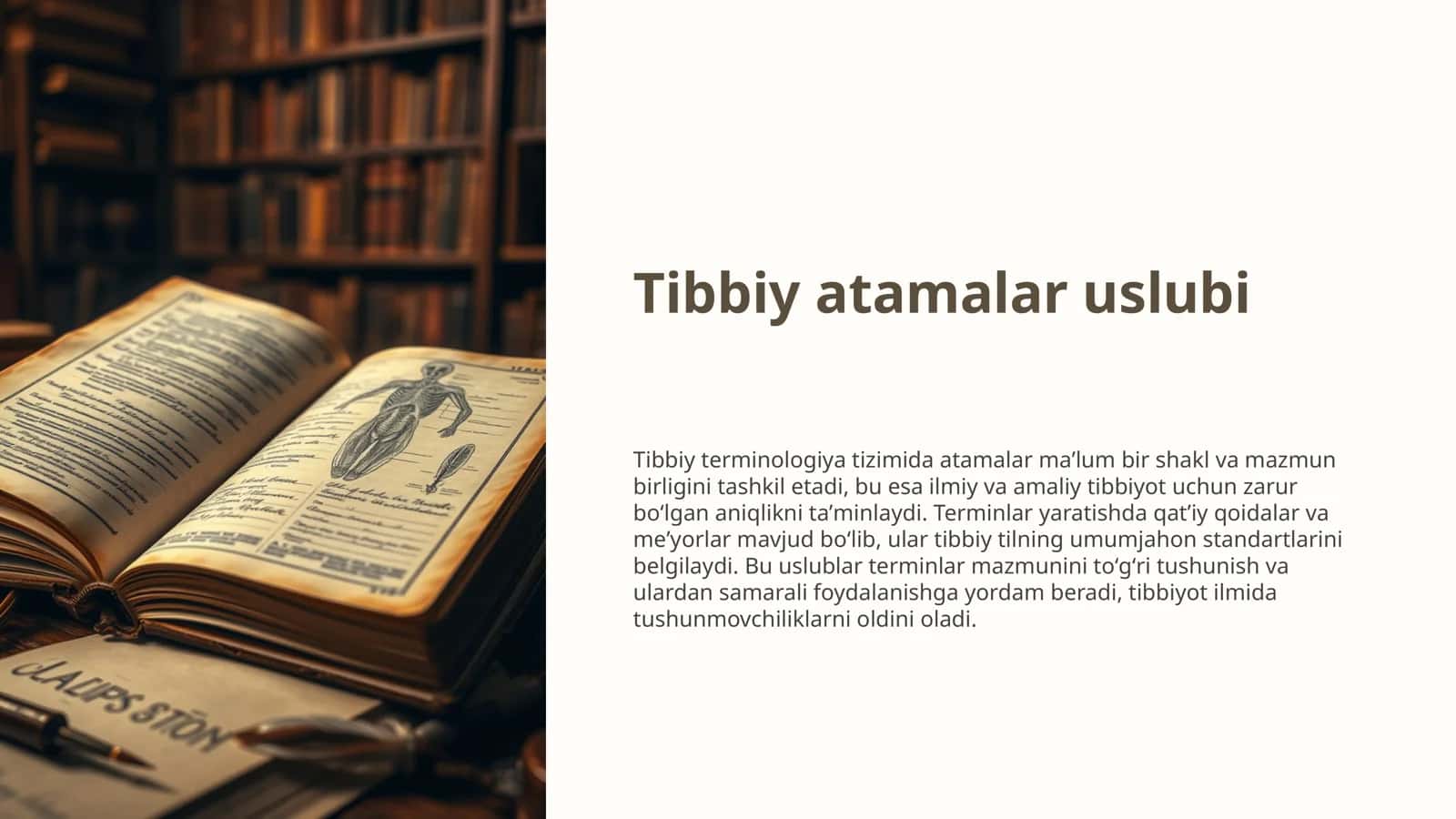 Tibbiy atamalar uslubi 1