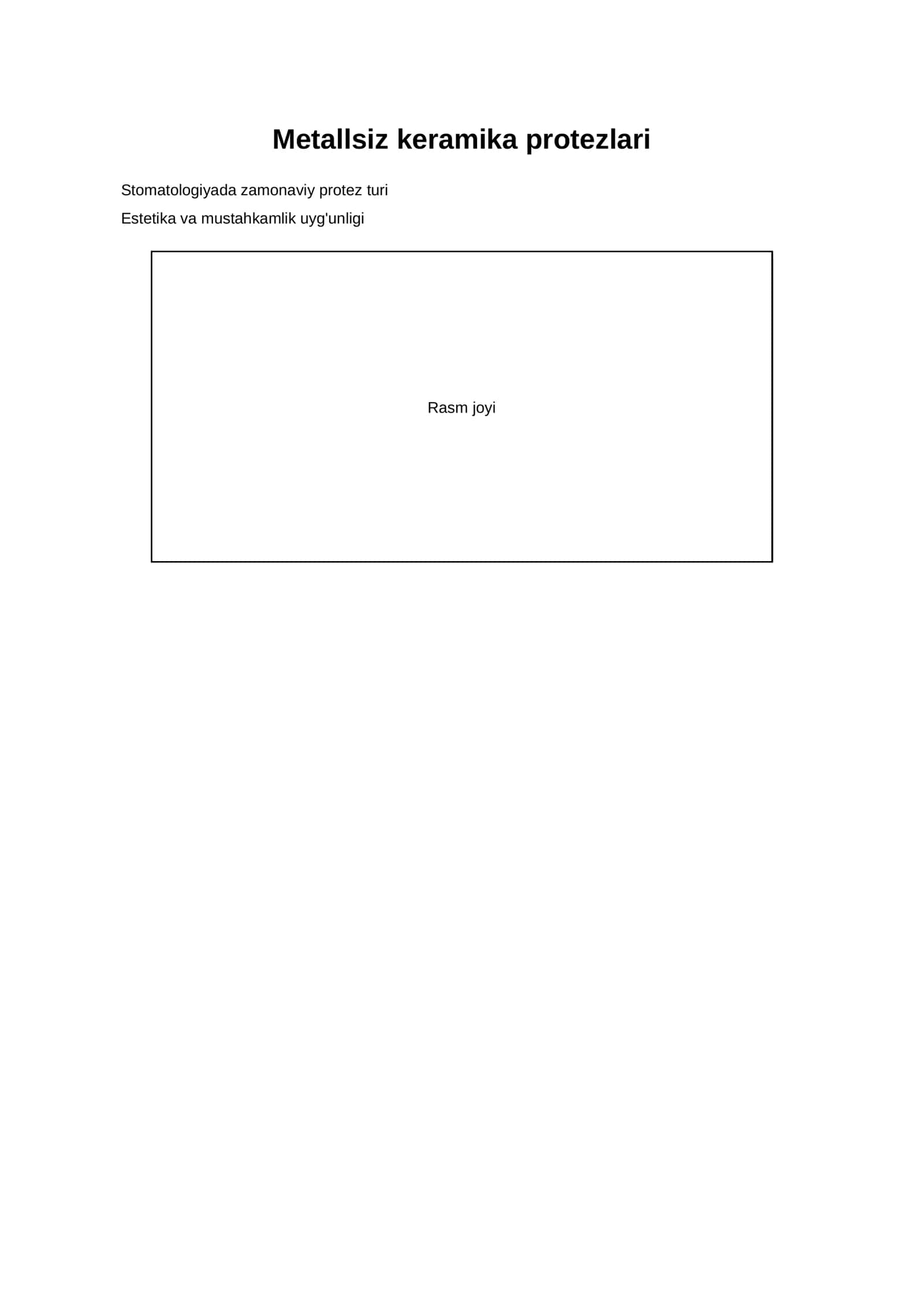 Stomatologiyada metalsiz keramika PDF 1