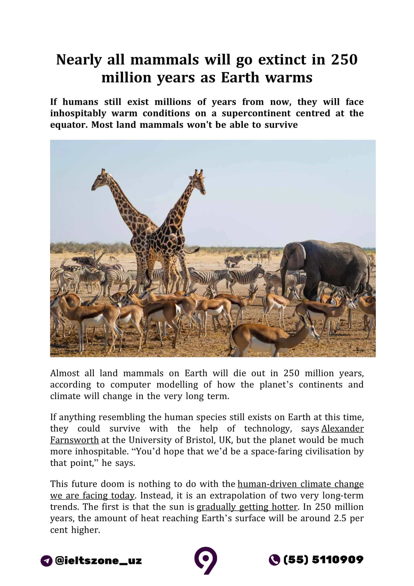 Earth's Future Extinction 1